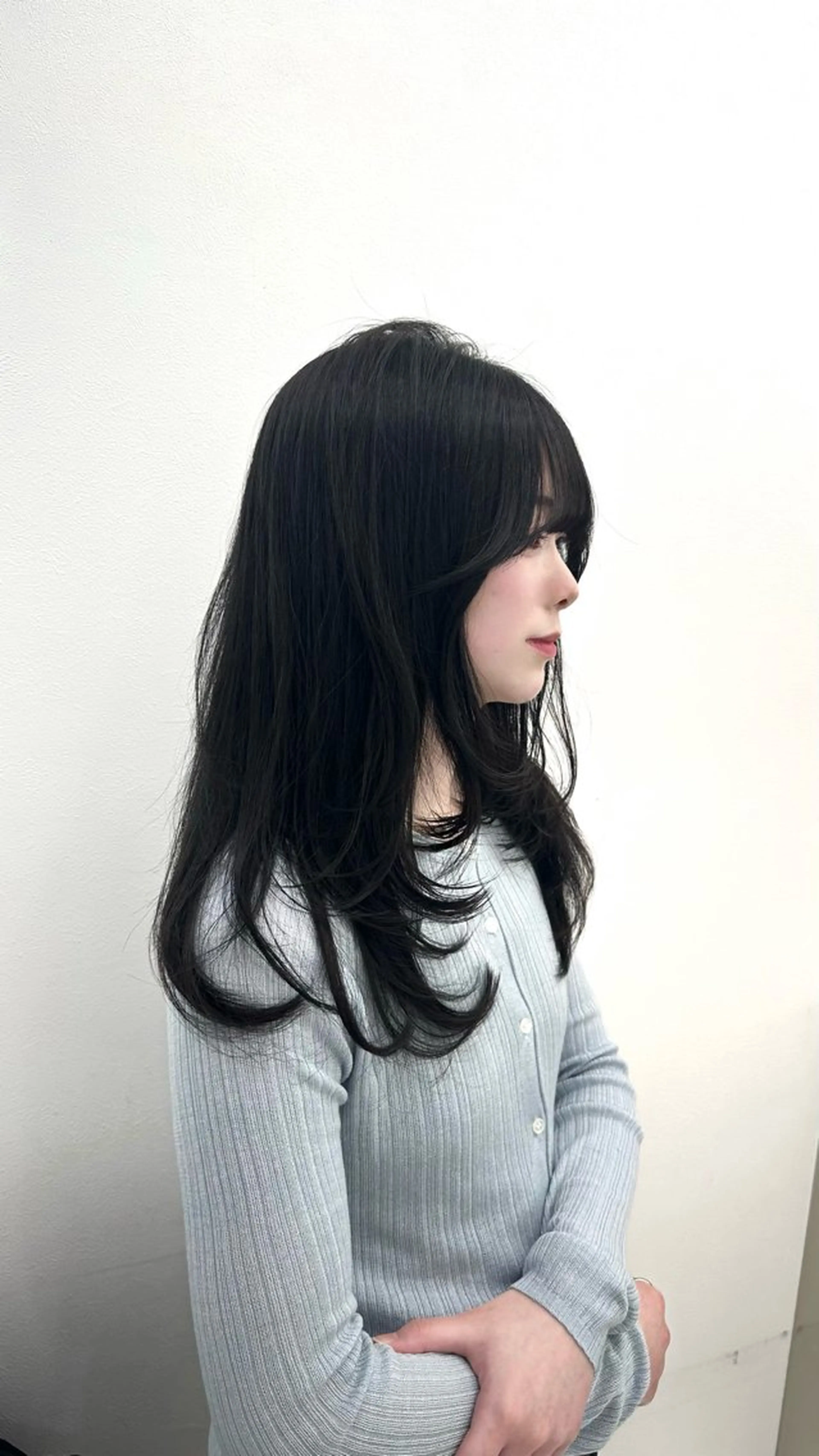 ロング カラー ヘアアレンジ カット ヘアカラー 大人っぽ中韓レディ ヘア🤍MAOのヘアスタイル