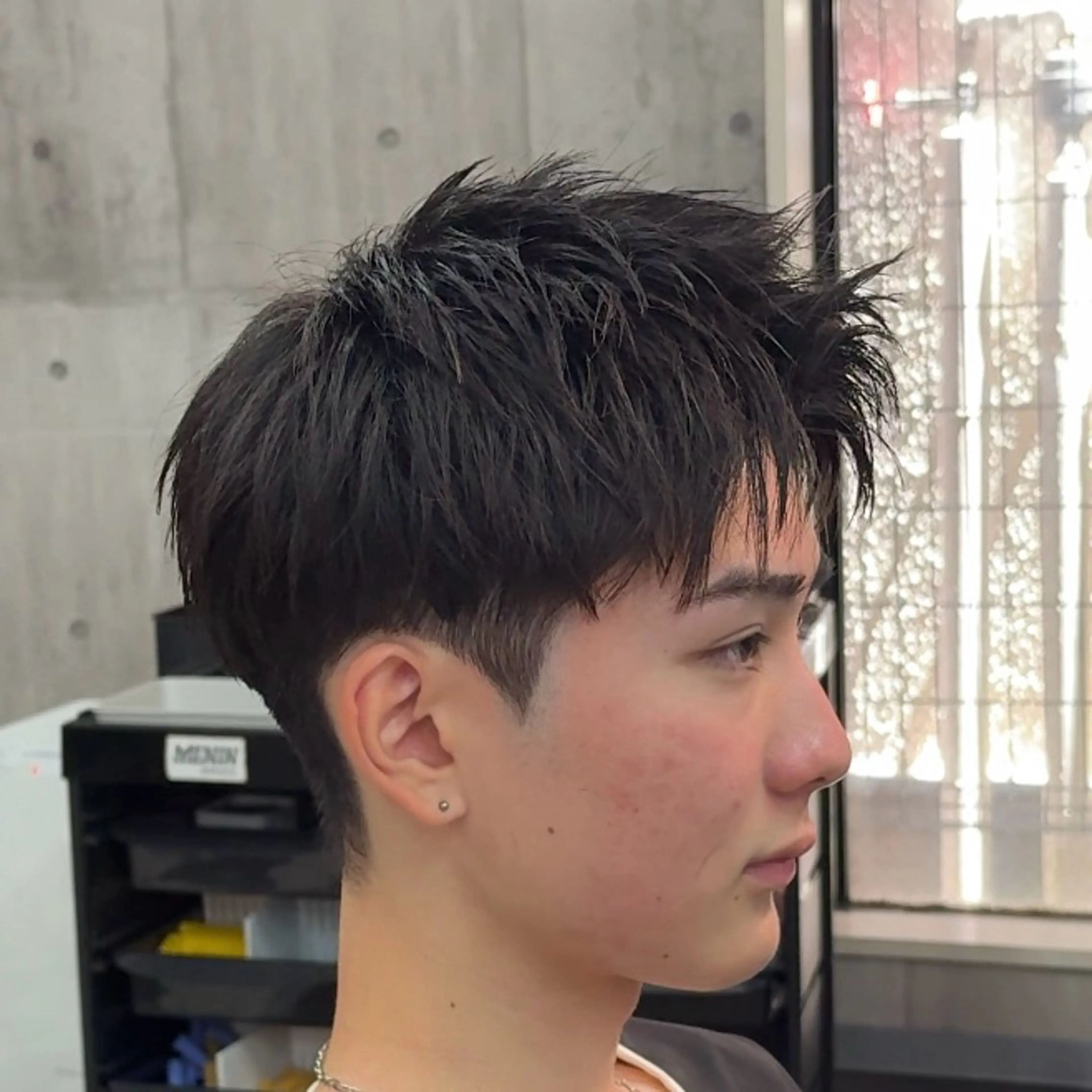 ショート パーマ ヘアアレンジ メンズ MENIN メンズ サロン 望月 涼太のヘアスタイル