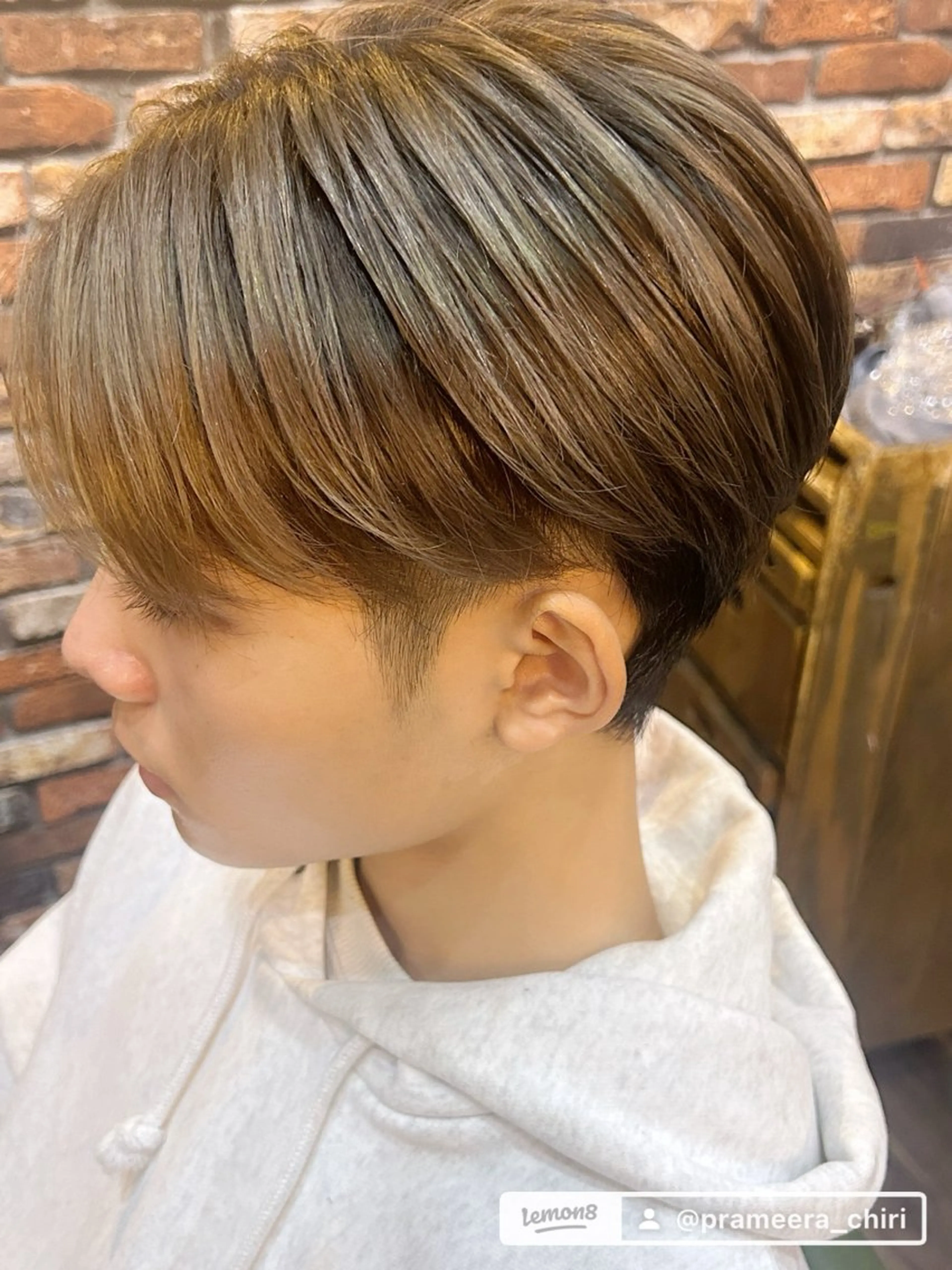 【メンズ限定】全頭ケアブリーチ➕バレイヤージュ➕つるりんちょトリートメントの写真