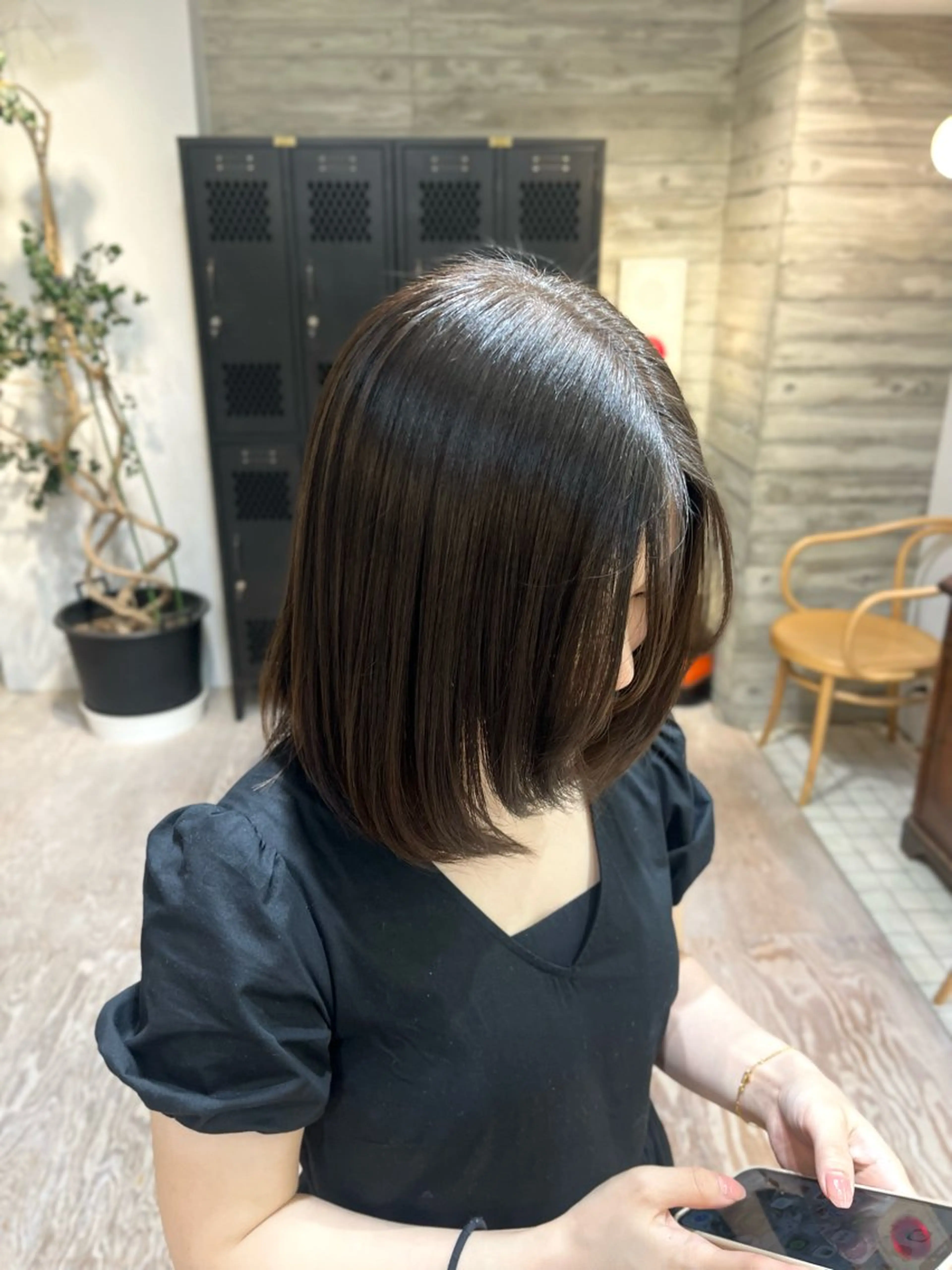 ミディアム カラー amane ⟡のヘアスタイル