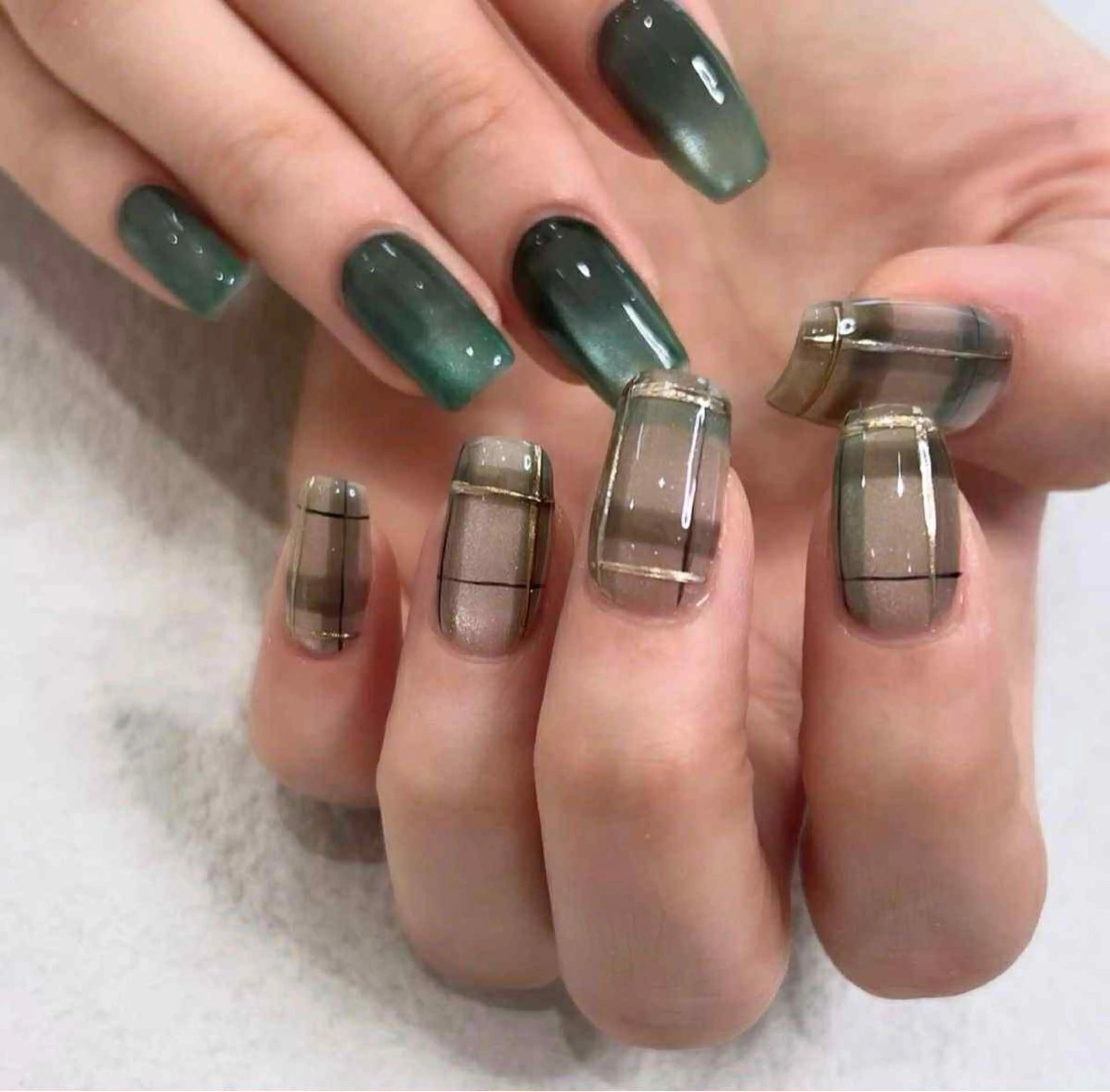 ネイル マグネットネイル Sora Nail Honastugiのネイルデザイン