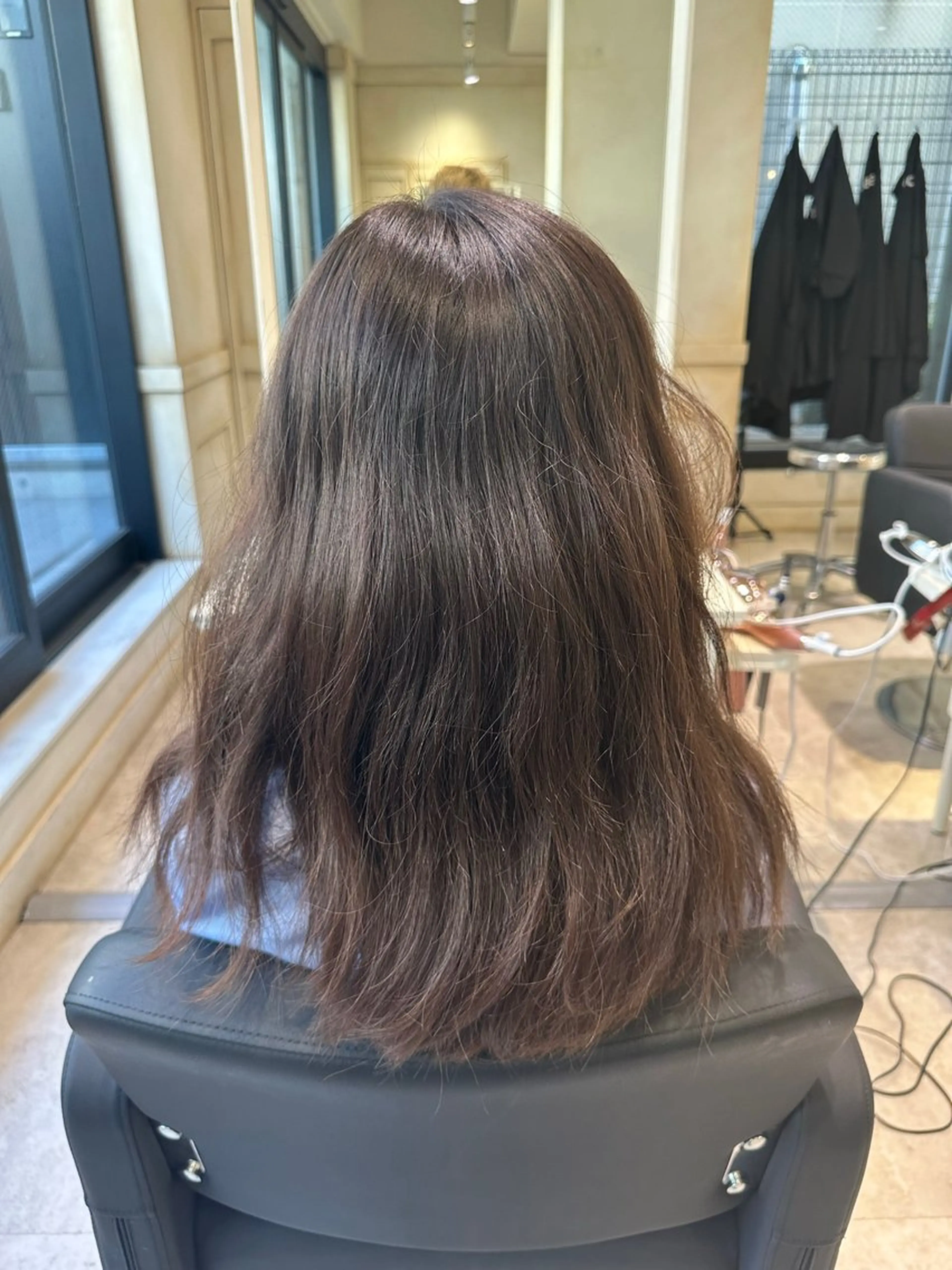 セミロング 縮毛矯正 仲尾 翔也のヘアスタイル