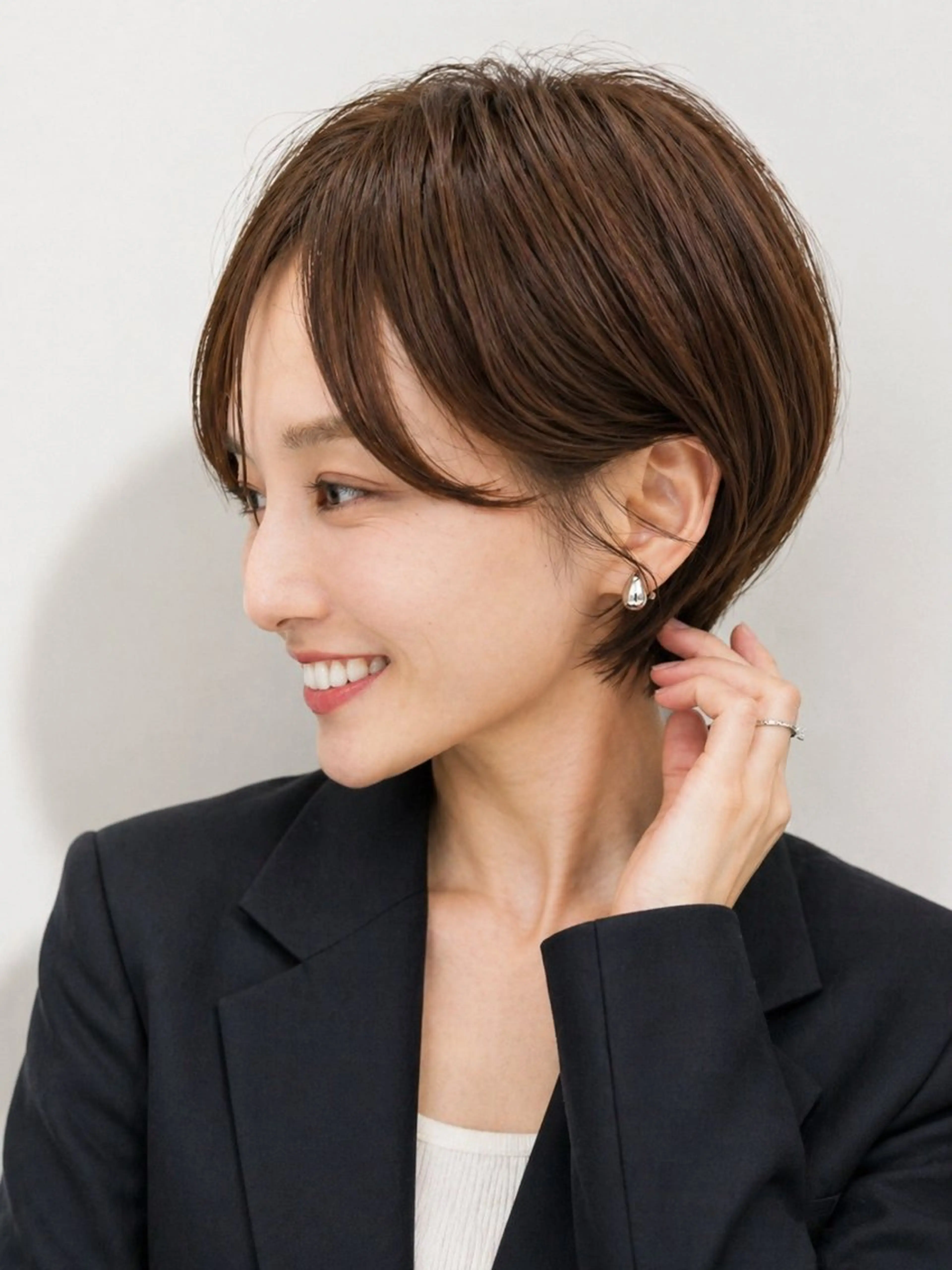 レディース カット+ブラウンカラー(ブリーチなし)+トリートメントの写真