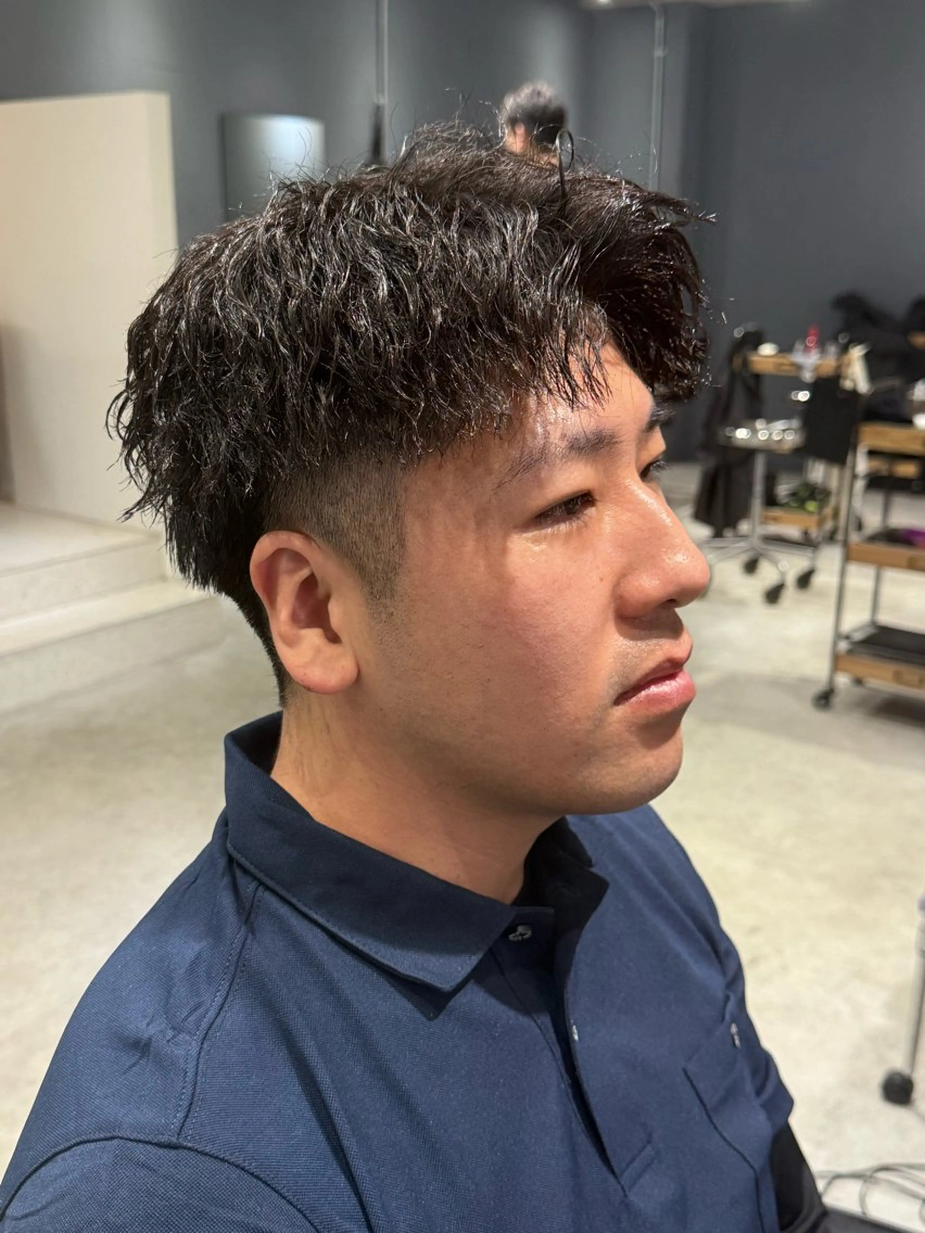 メンズ メンズパーマ カット 布施メンズ特化美容師 秋山　涼のヘアスタイル