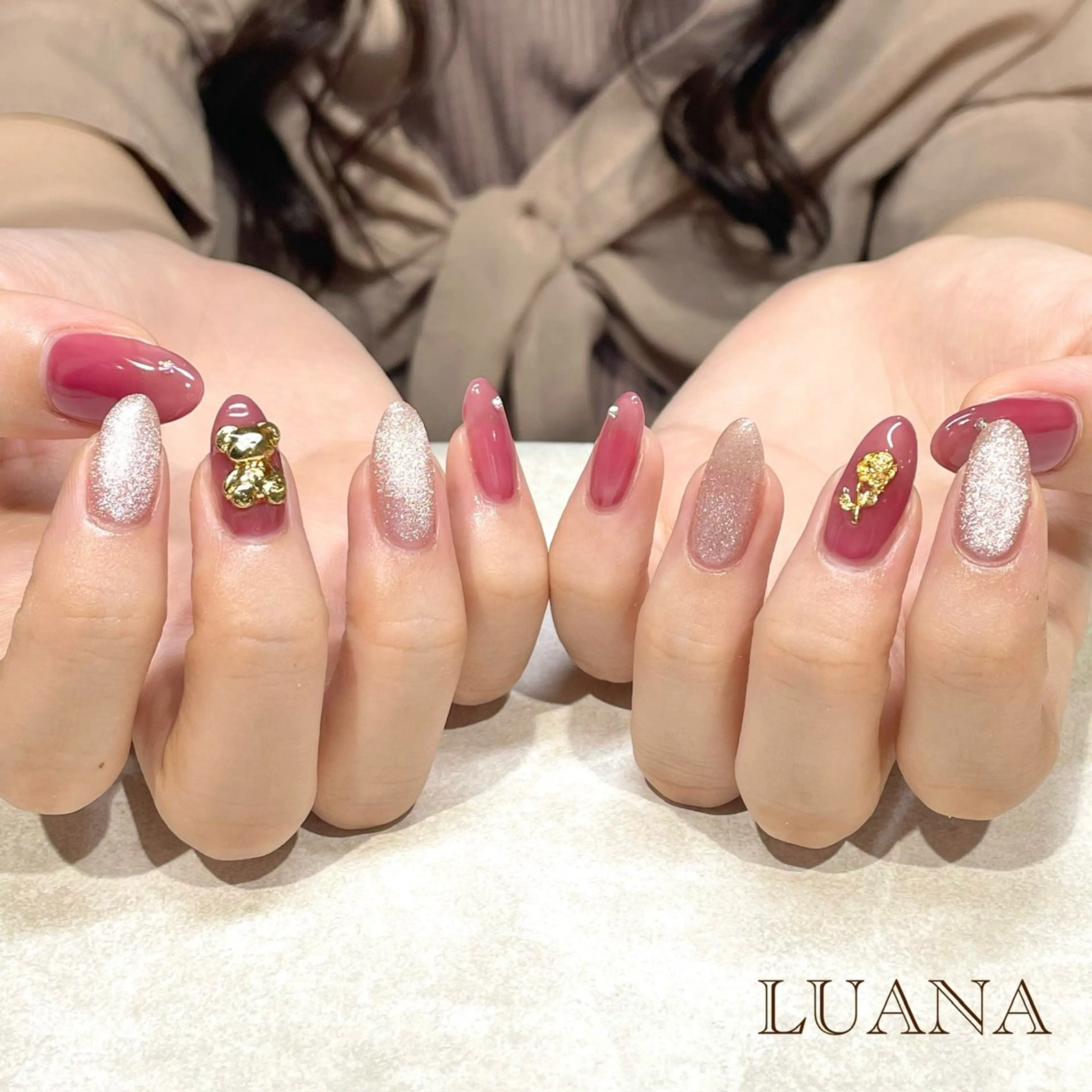ミディアム LUANA 〜Eyelash&Nail〜所属・長崎 真帆のネイルデザイン