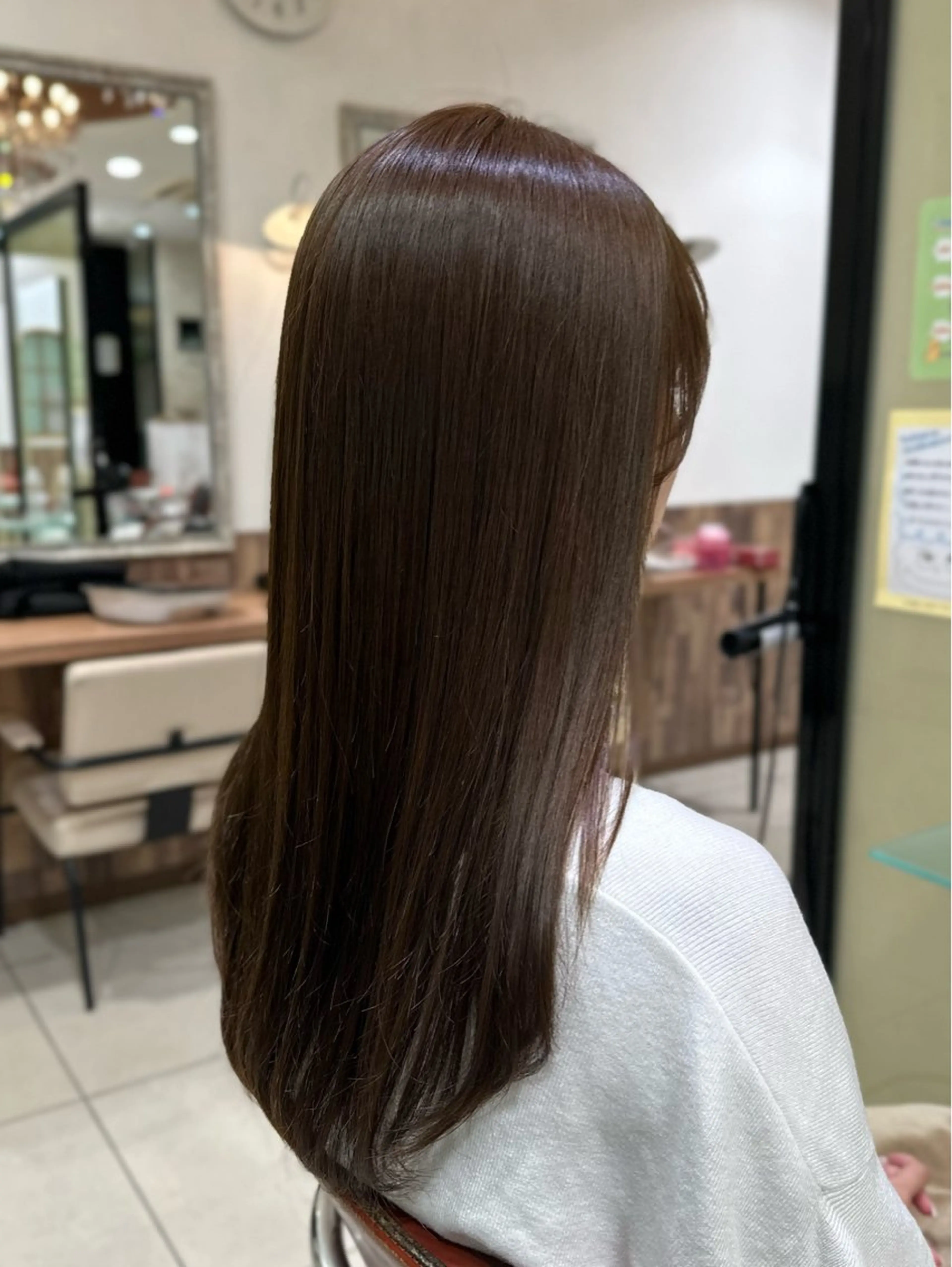 ロング カラー カット 縮毛矯正 トリートメント 井上 武輝のヘアスタイル