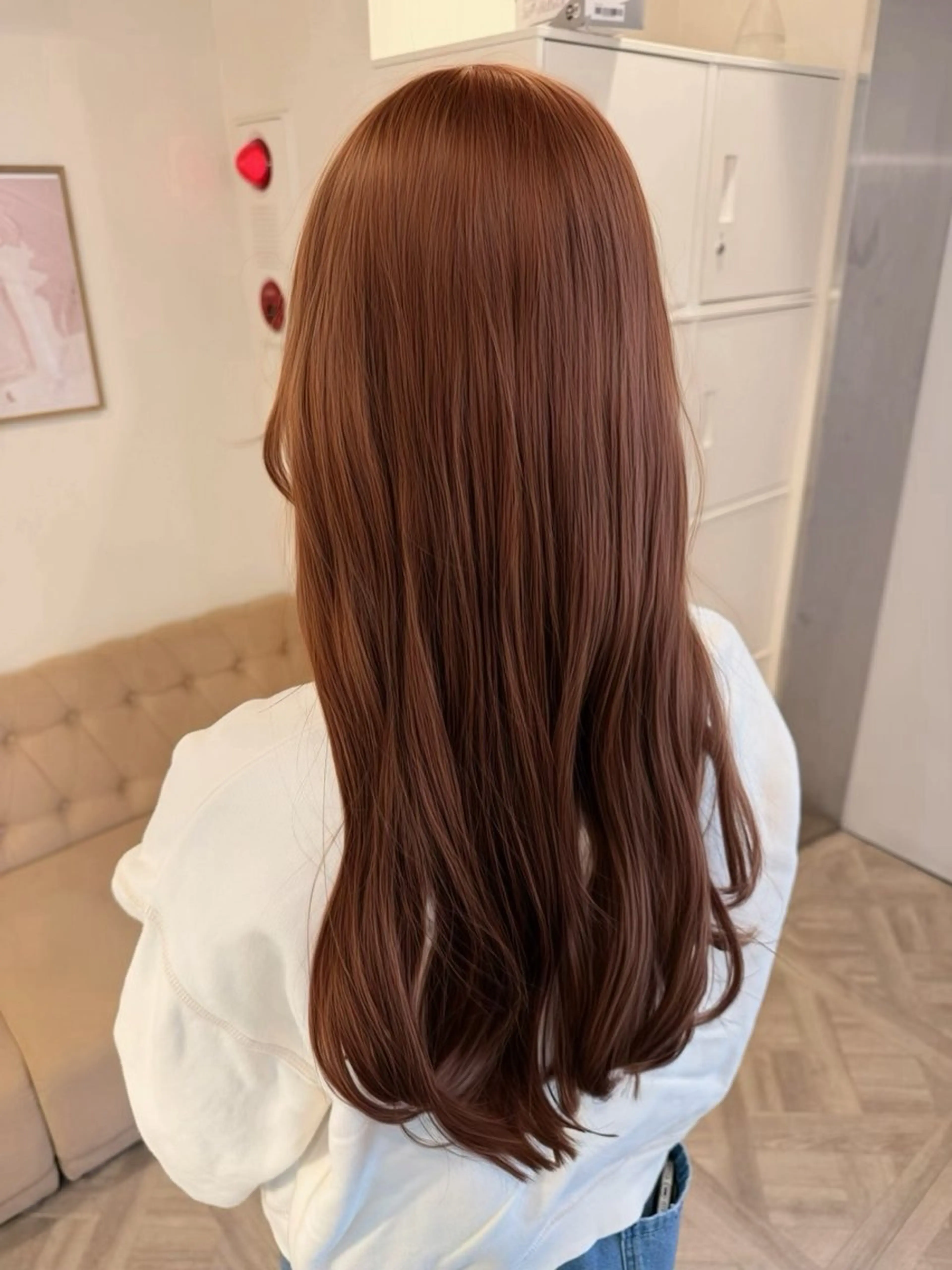 ロング カット ヘアカラー トリートメント 草野ゆずき⌇縮毛矯正 ⌇Wカラー⌇レイヤーのヘアスタイル