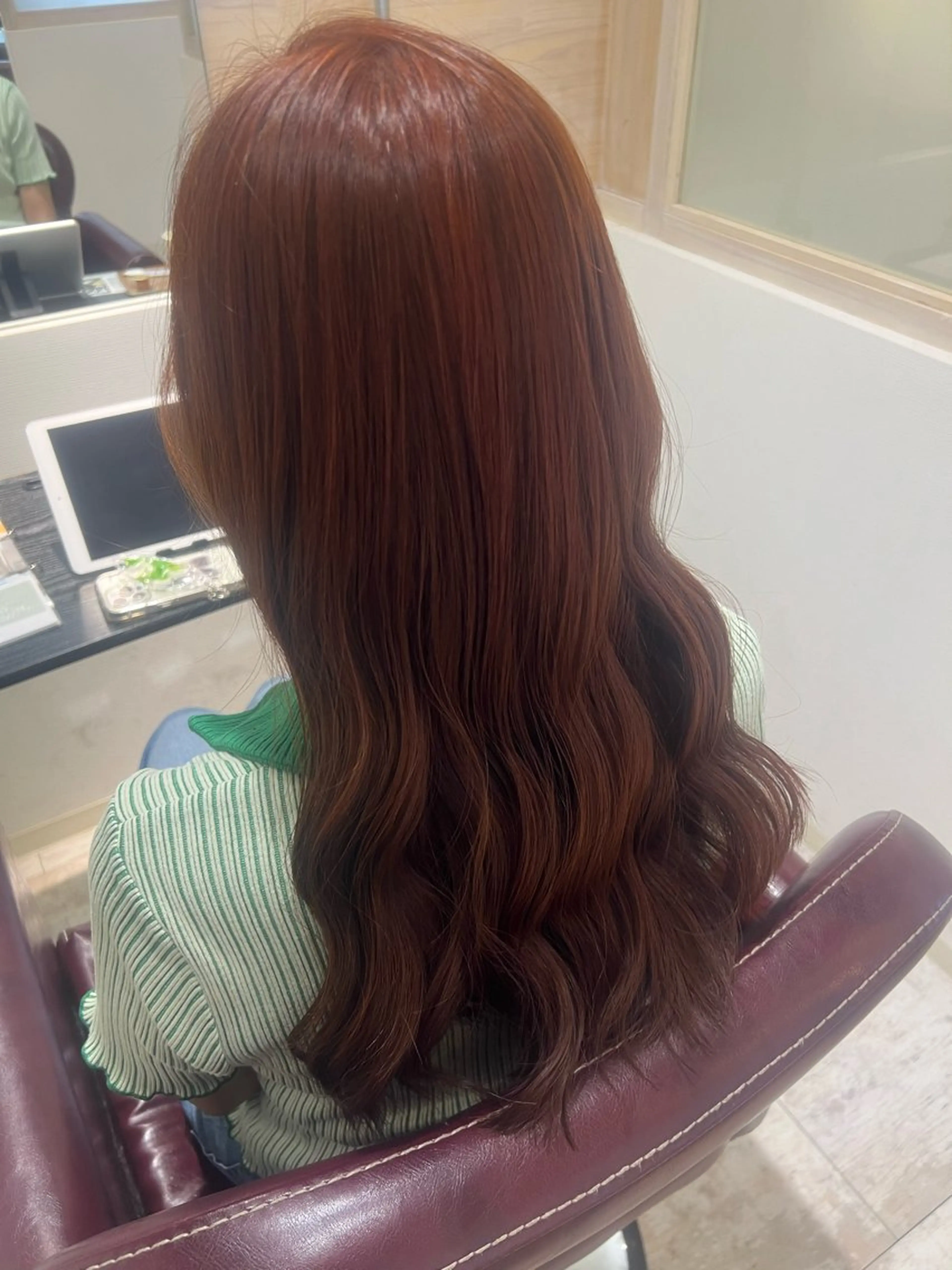 ロング カラー ブラウンカラー オレンジ オレンジブラウン ヘアカラー トリートメント 🥣🫧艶カラー 🦋アカマ ミユ🦋のヘアスタイル