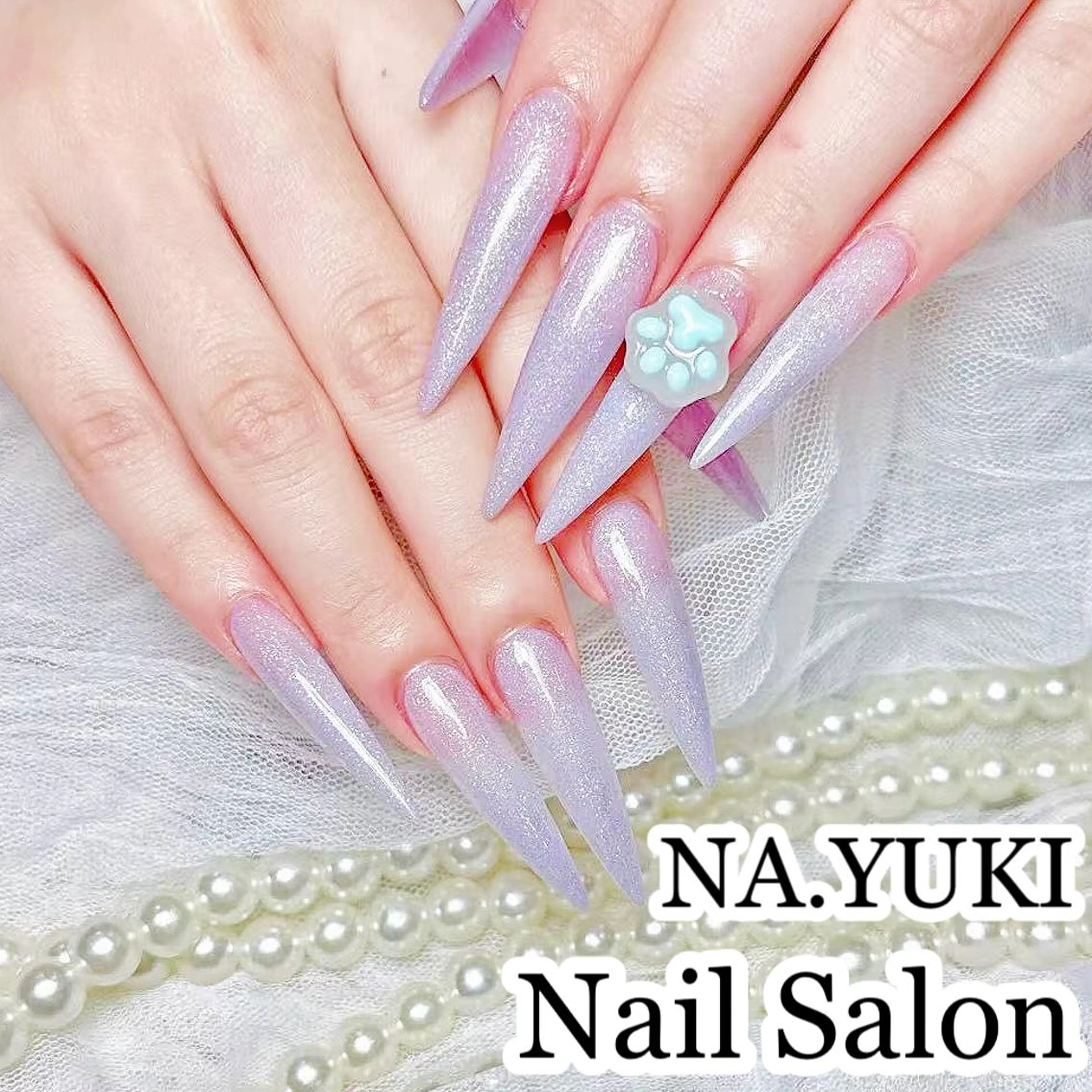 🌸ワンカラー／ラメグラ／マグネット／ミラー／フラッシュ/オローラ+2本大きパーツ🌸の写真