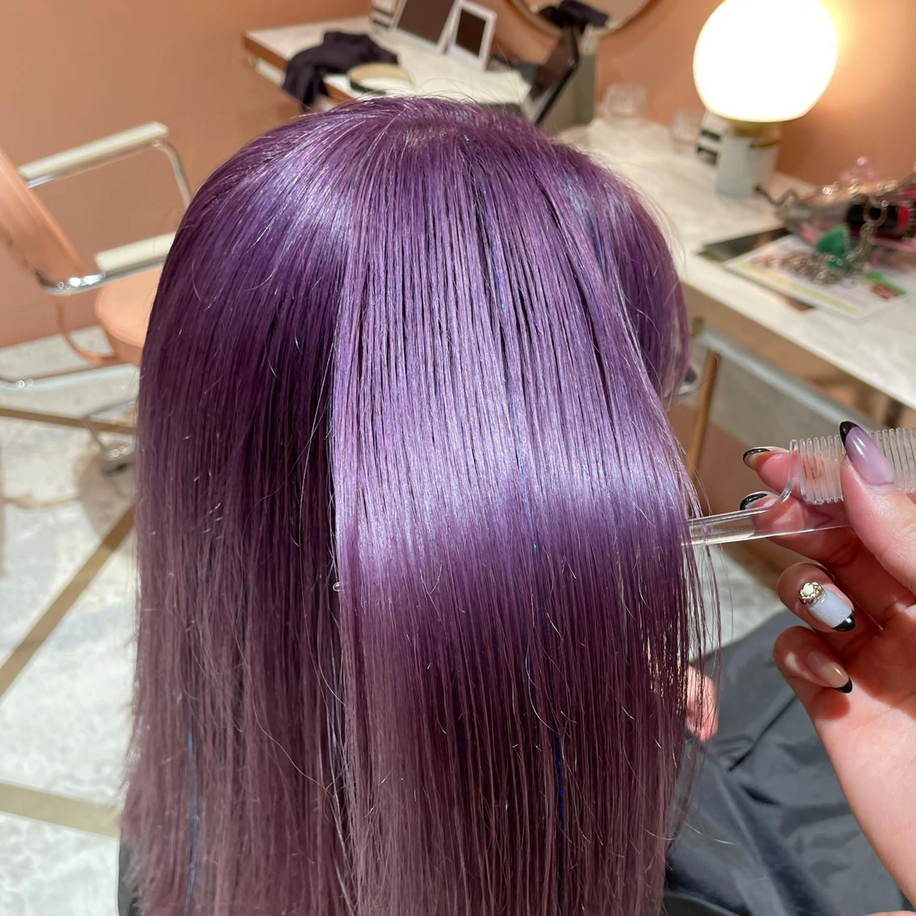 セミロング カラー ブリーチ ケアブリーチ イルミナカラー ヘアカラー 大阪韓国ヘア 🦋RINKAのヘアスタイル