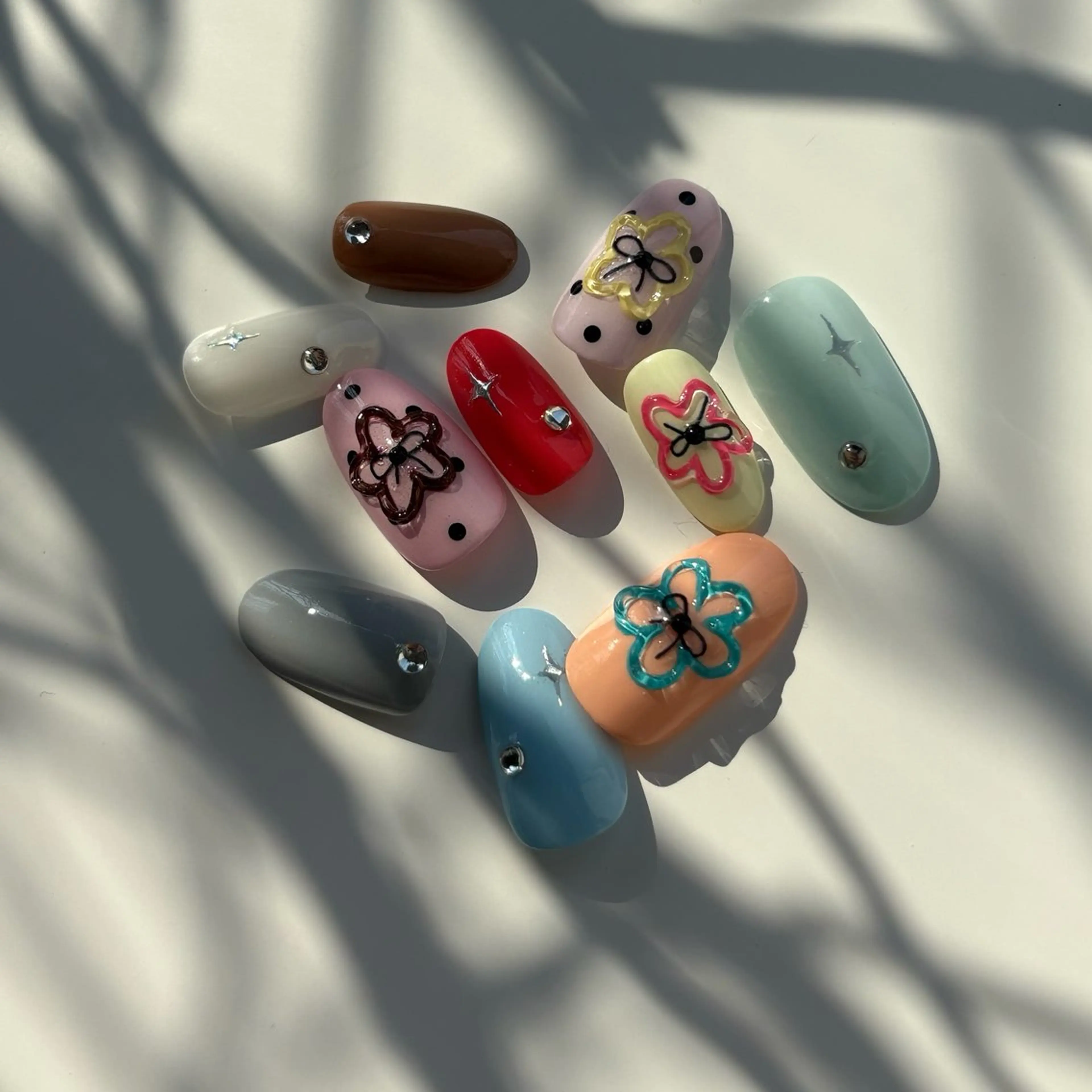 ネイル 西大分S.Nail 𓏲⋆🪸.⋆⸜🫧のネイルデザイン