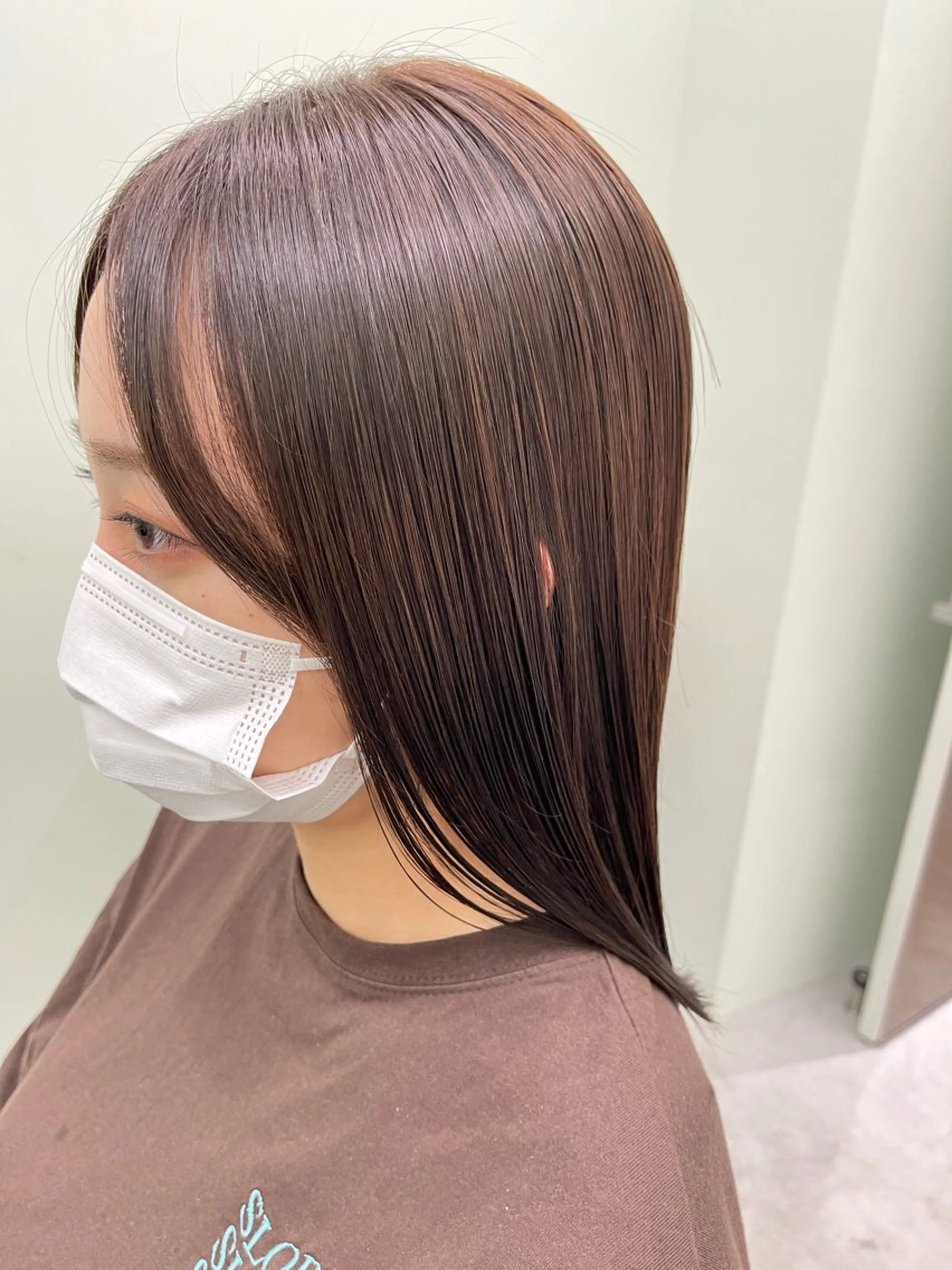 セミロング 寺尾 遥のヘアスタイル