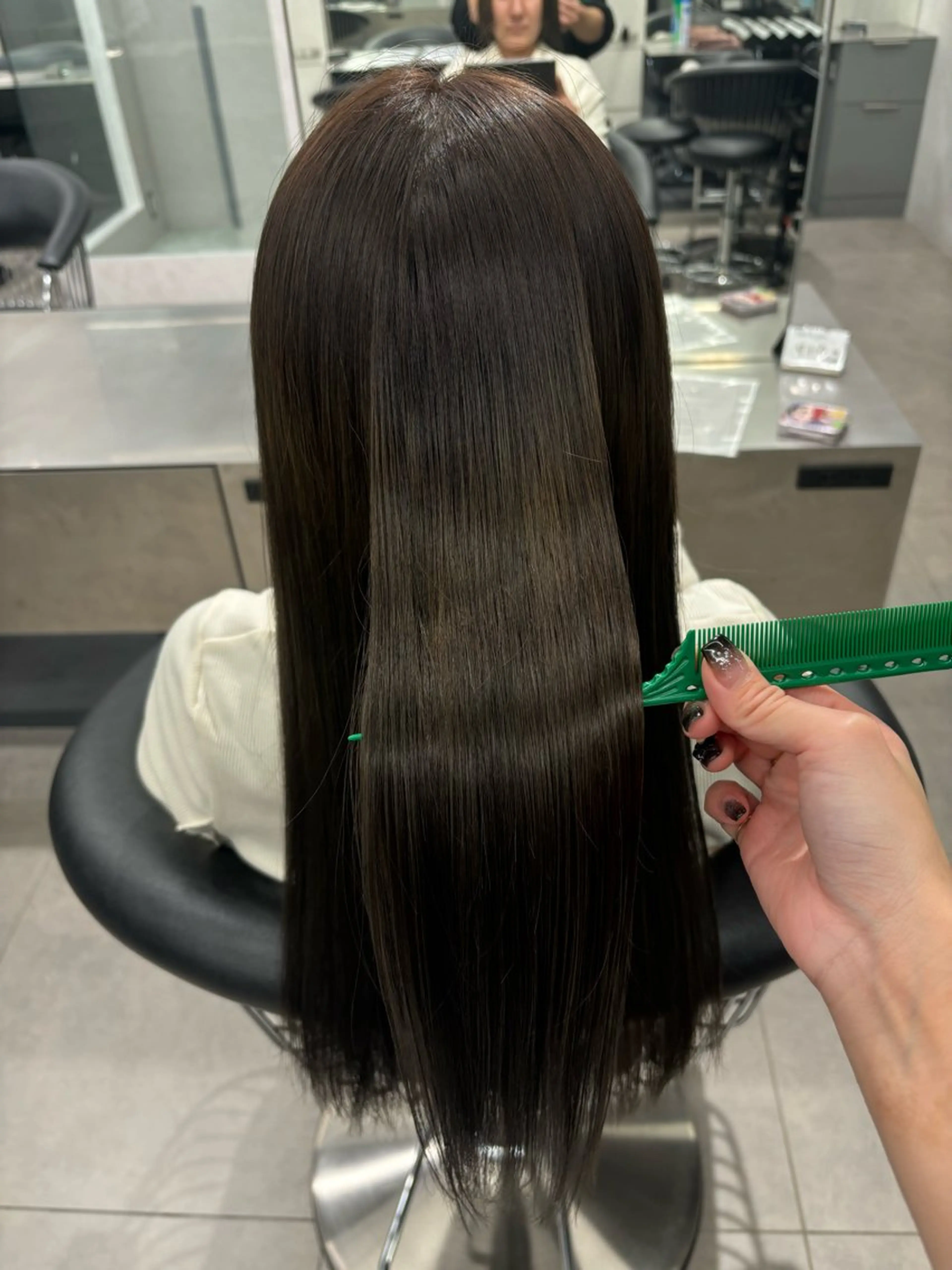 セミロング 大人メンズ 仲間純子💫のヘアスタイル