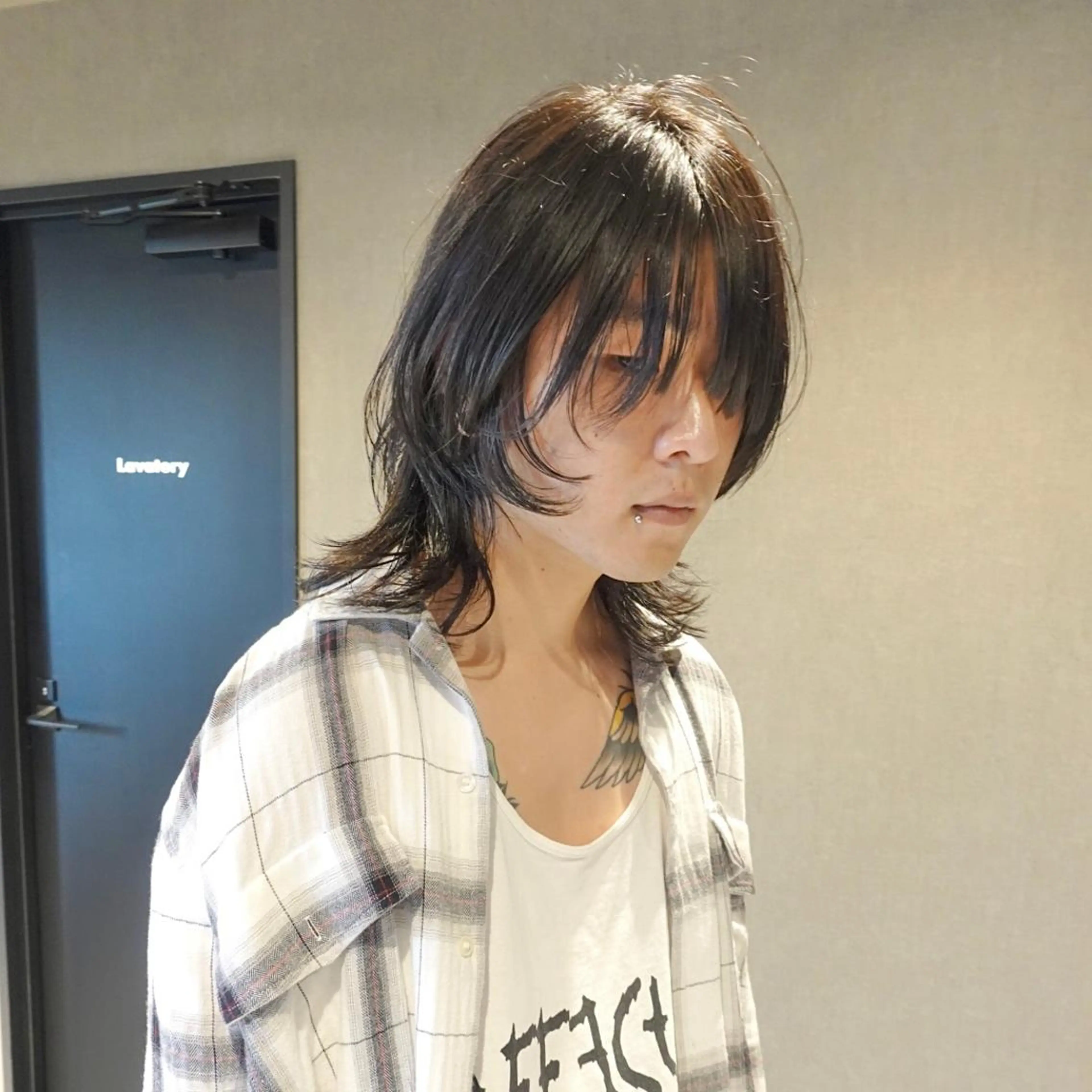 メンズ メンズウルフカット ウルフカット ヨシカワ タツキのヘアスタイル