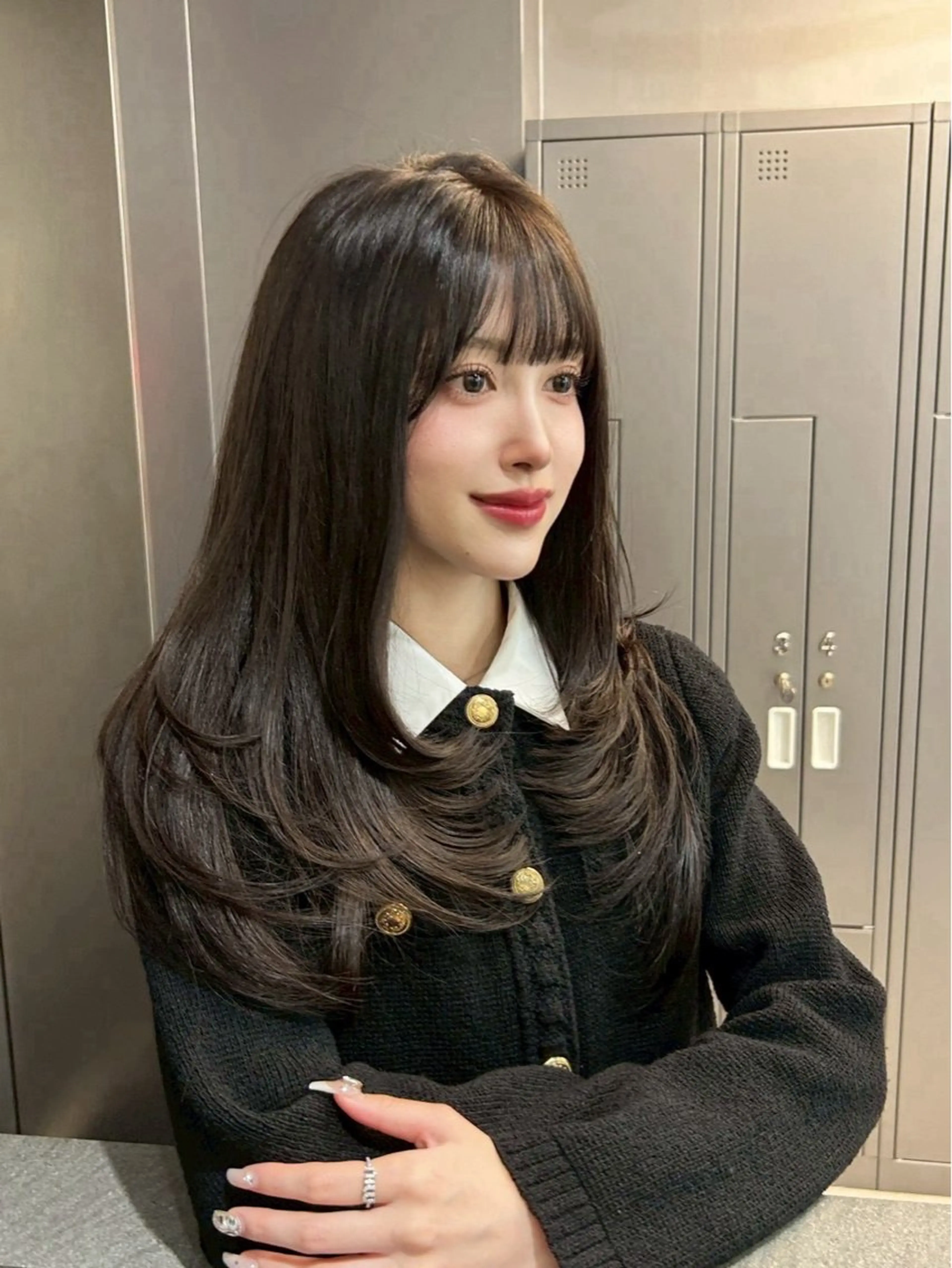 セミロング カット ヘアカラー トリートメント 銀座/韓国ヘア🤍 レイヤーAYUMIのヘアスタイル