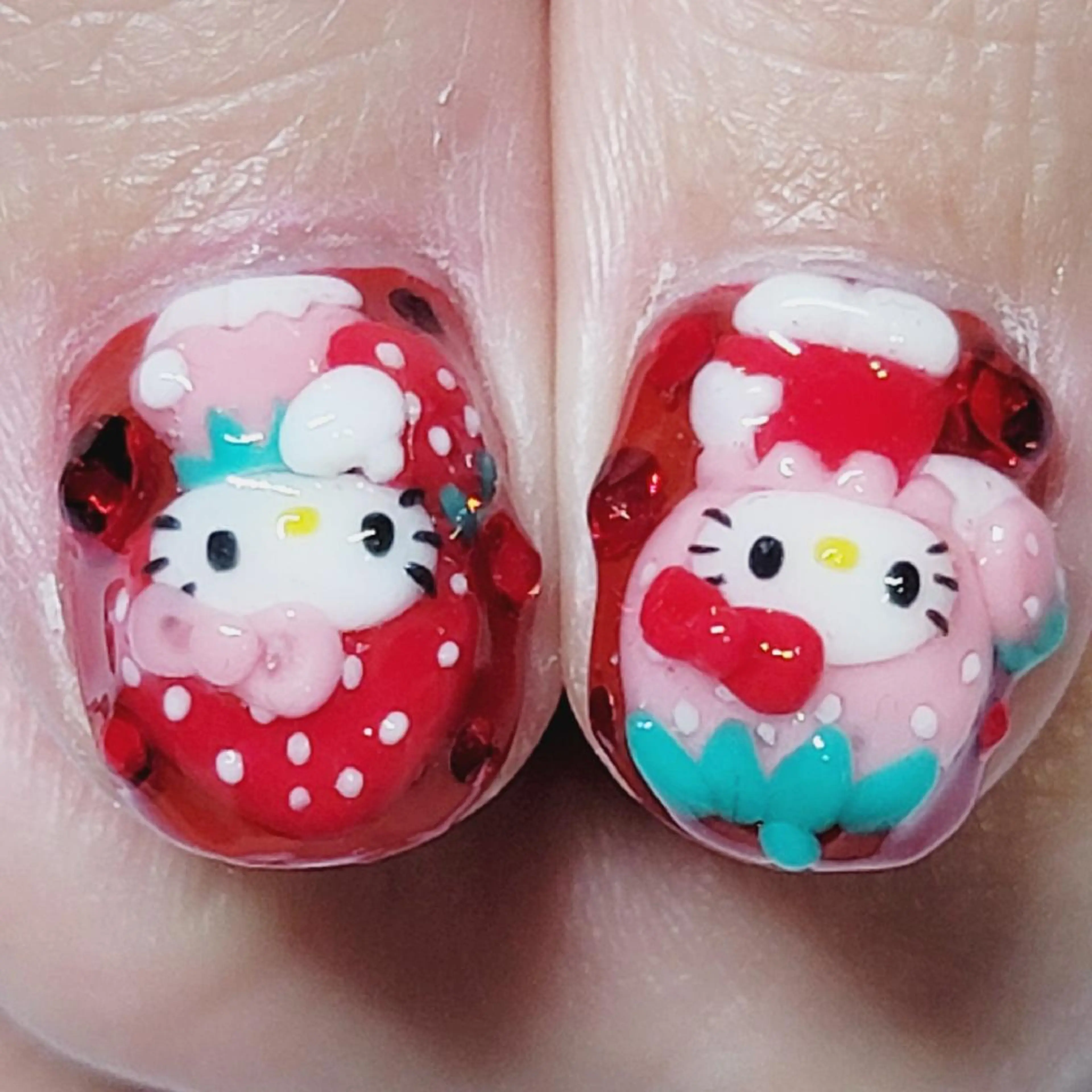 ネイル アートネイル ワンカラーネイル 赤色 ハンドネイル よしだ ひろきのネイルデザイン