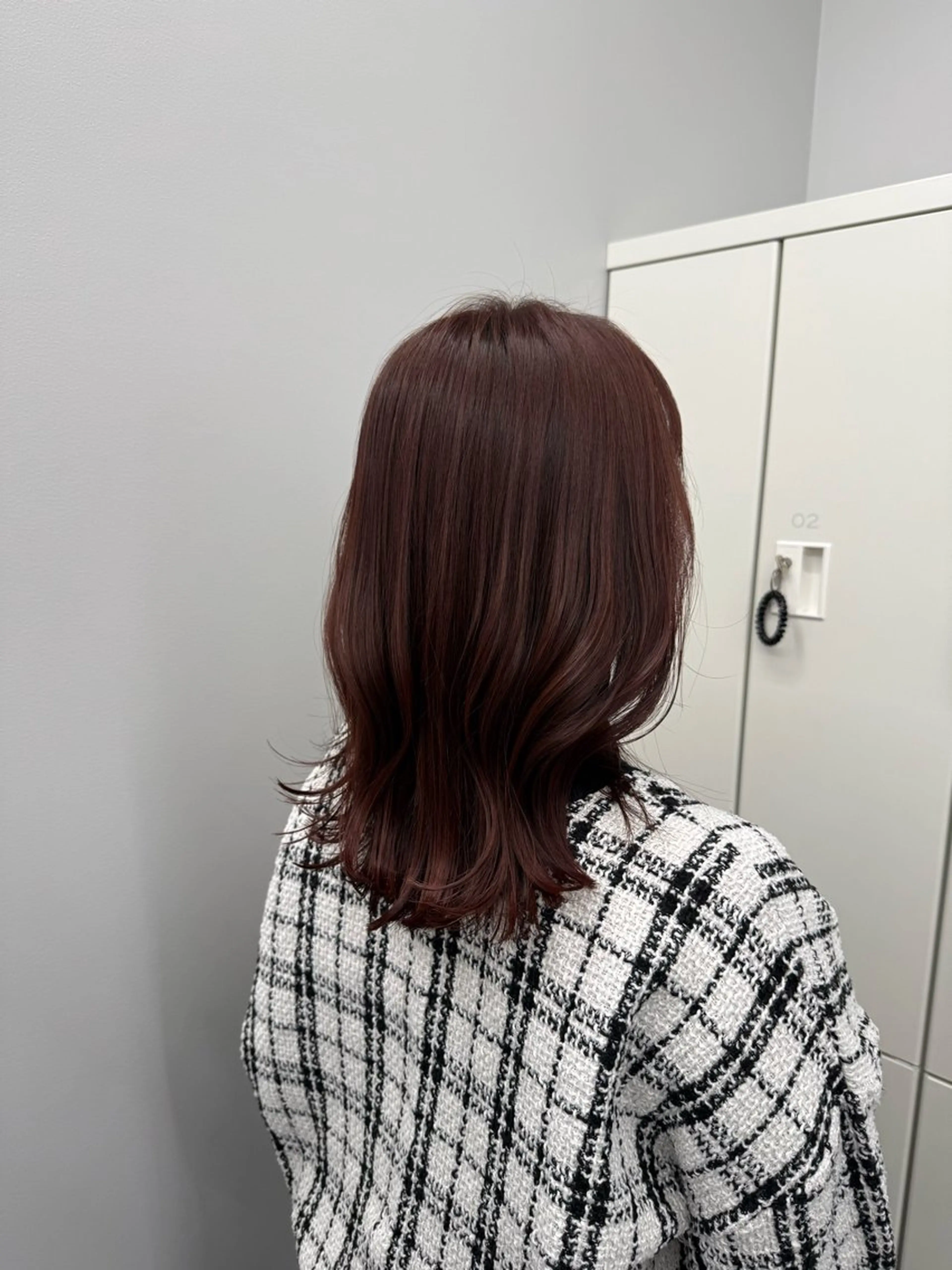 ミディアム カラー ブラウンカラー ピンクカラー ピンクブラウン ヘアカラー SARINA ROCCO3rdのヘアスタイル