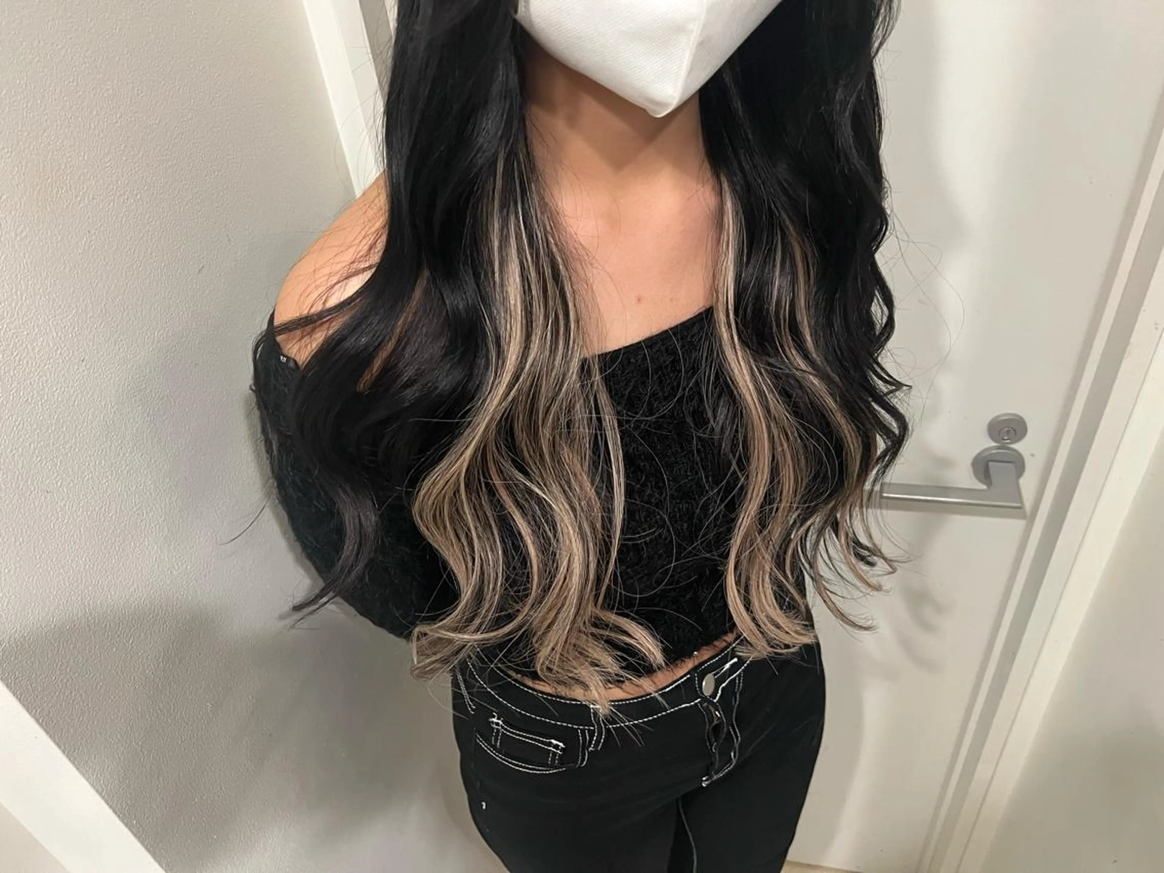 セミロング 🔥ハイトーンカラー ギャルNAOKI🔥のヘアスタイル