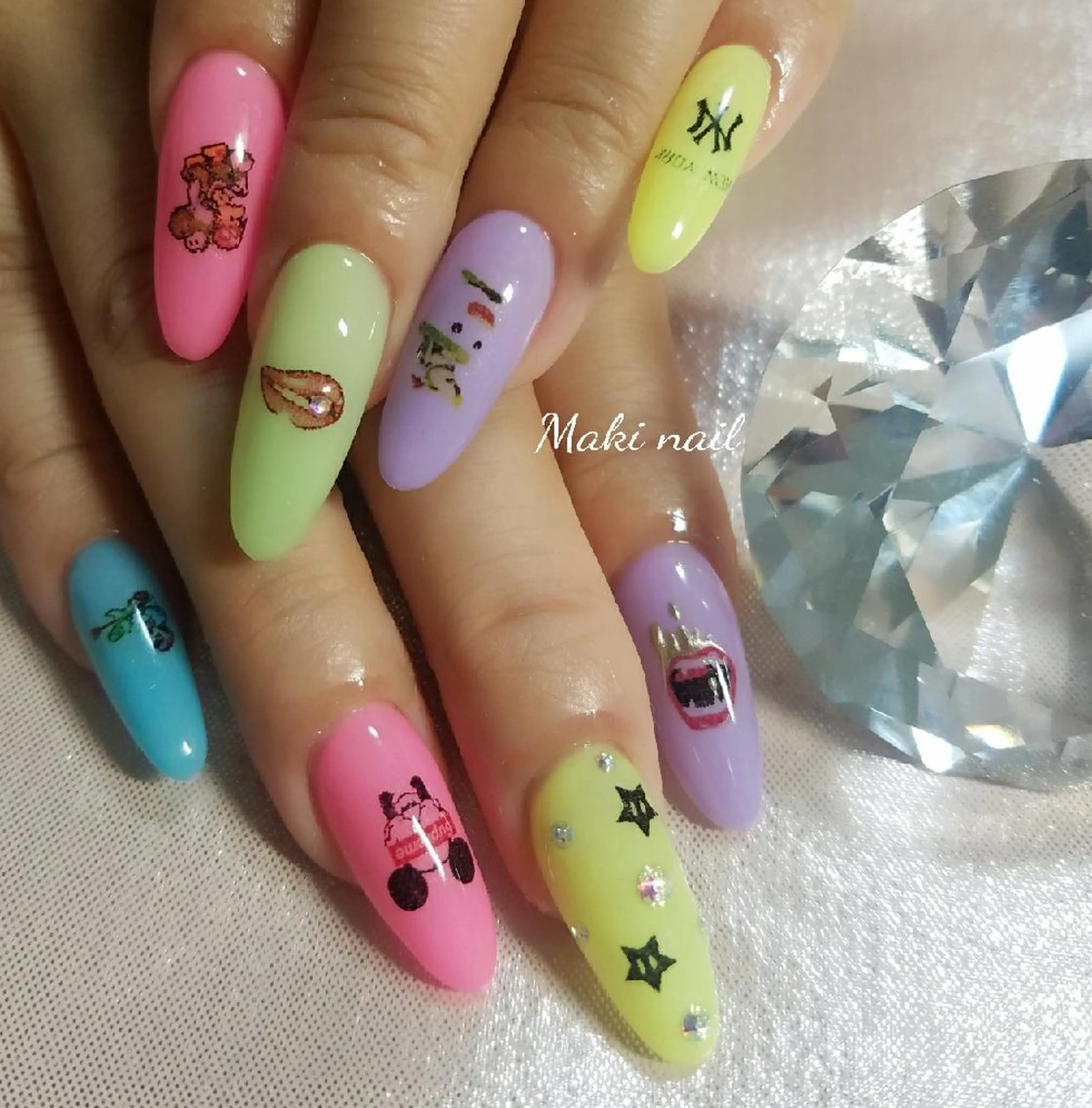 カラー ネイル スカルプネイル   MAKI NAILのネイルデザイン