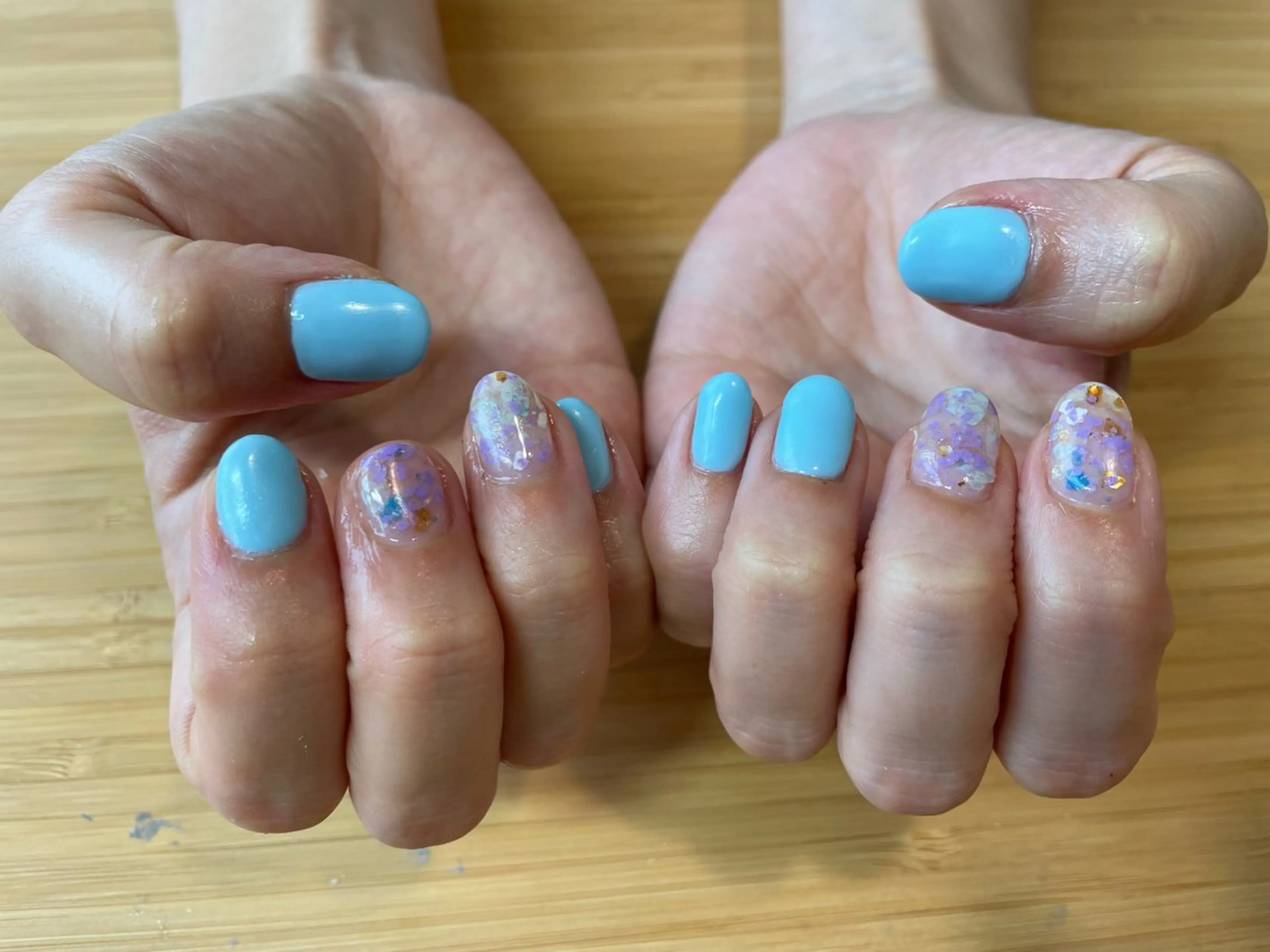 ネイル ブルー ハンドネイル Nailist Missaのネイルデザイン