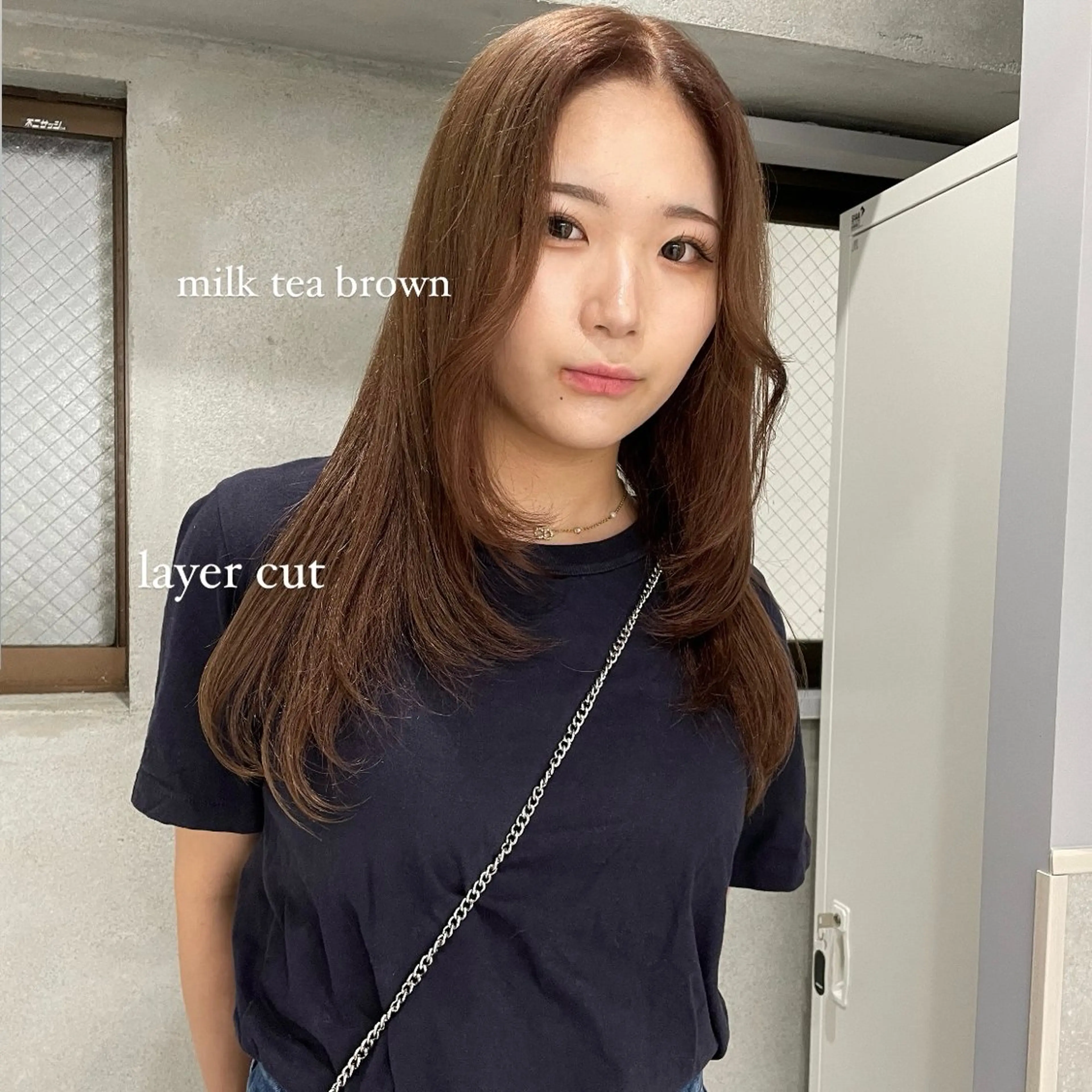 ロング カラー レイヤーカット カット ヘアカラー ハイトーン/ボブ /HBL/AYUNAのヘアスタイル