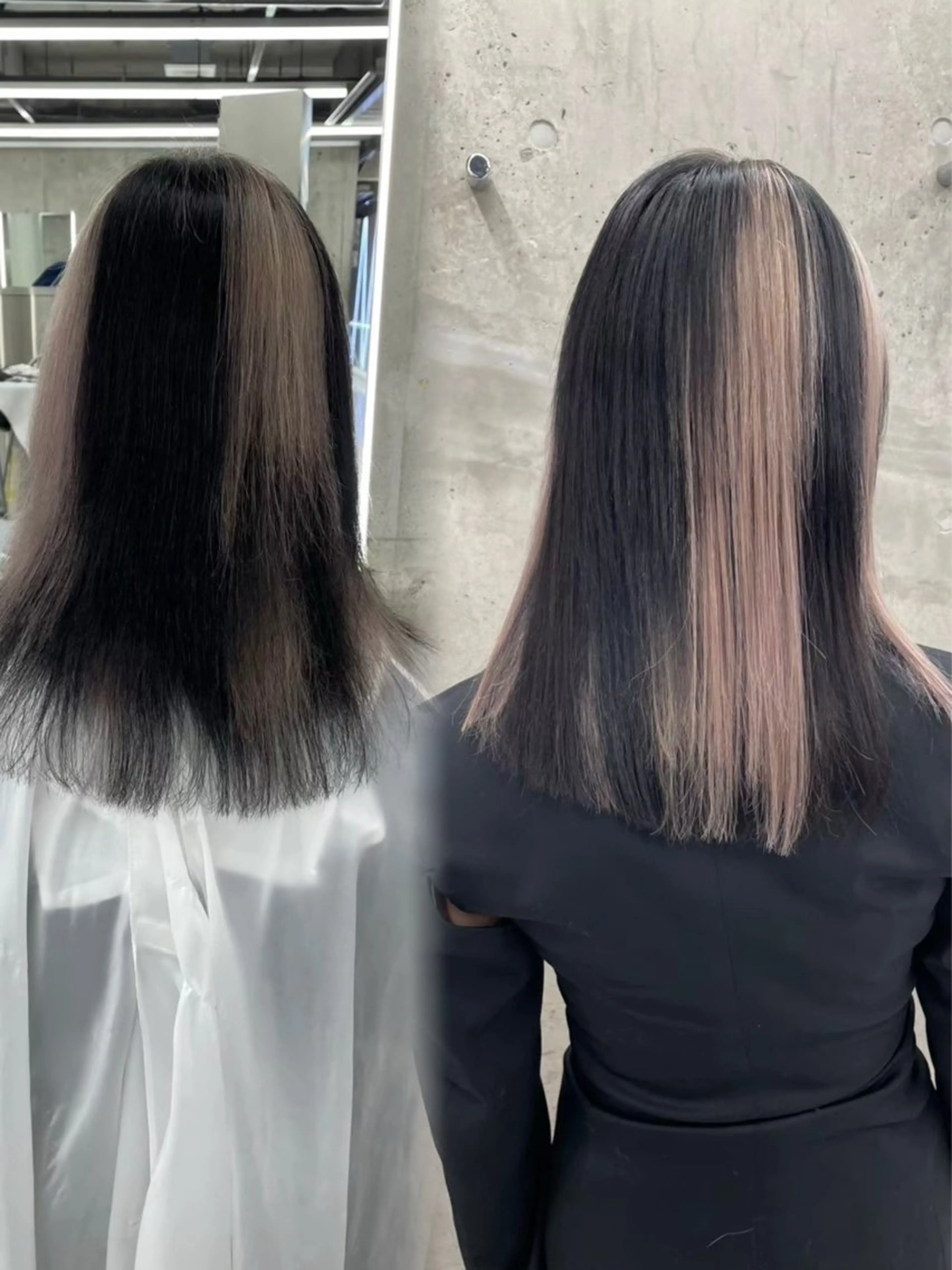 ミディアム エクステ モリシタ チョウのヘアスタイル