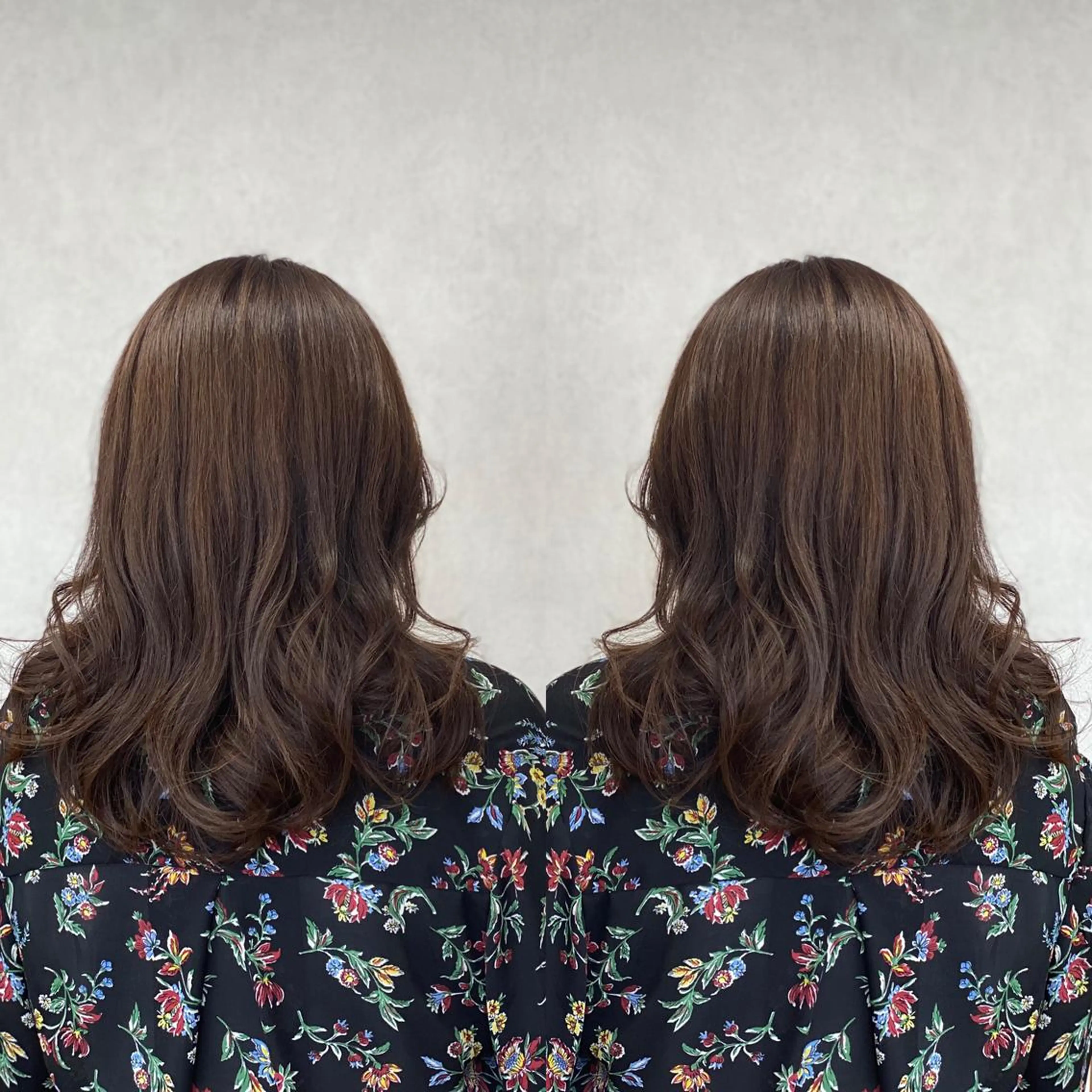 セミロング カラー tocca 💜石田愛結💜のヘアスタイル