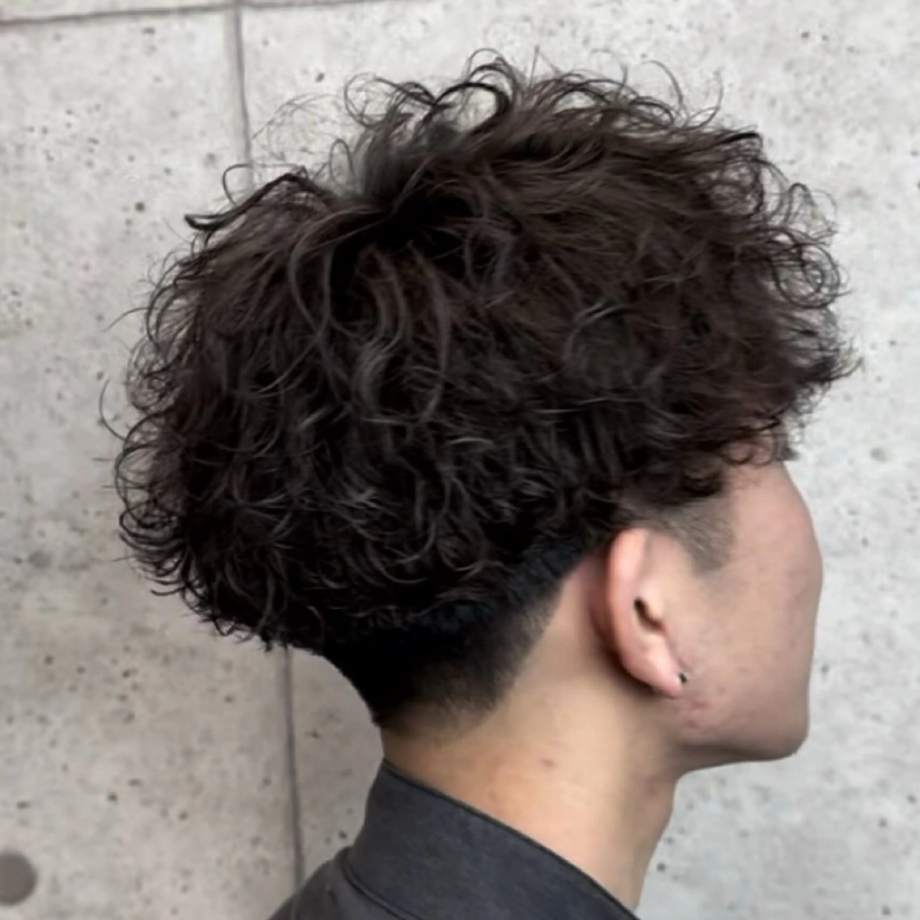 (メンズ)カット+波巻きパーマの写真