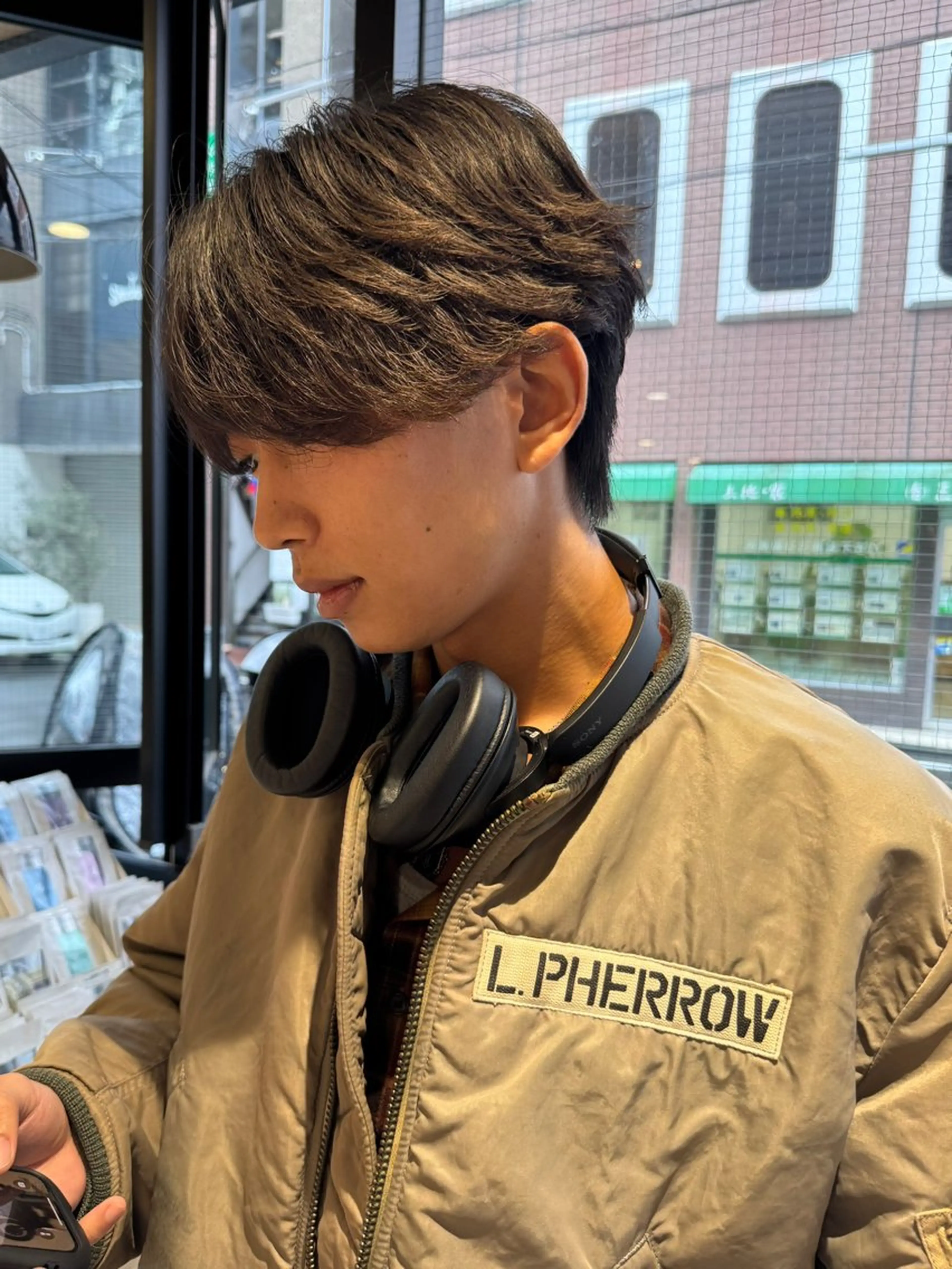 ショート パーマ メンズ フェザー/ニュアンス パーマ/ryutoのヘアスタイル