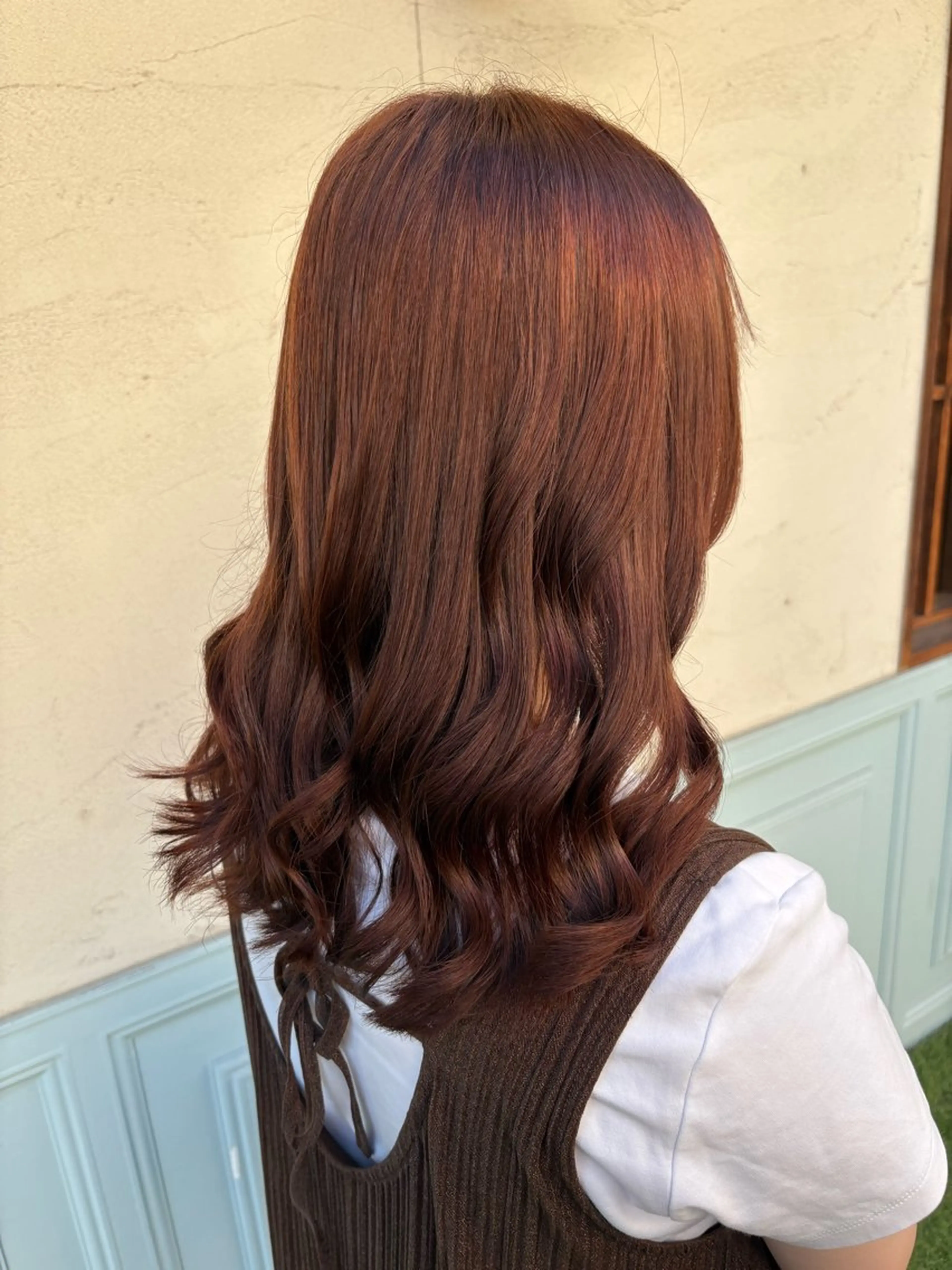 カラー オレンジ 三宅　デザインカラー 透明感カラー✨のヘアスタイル