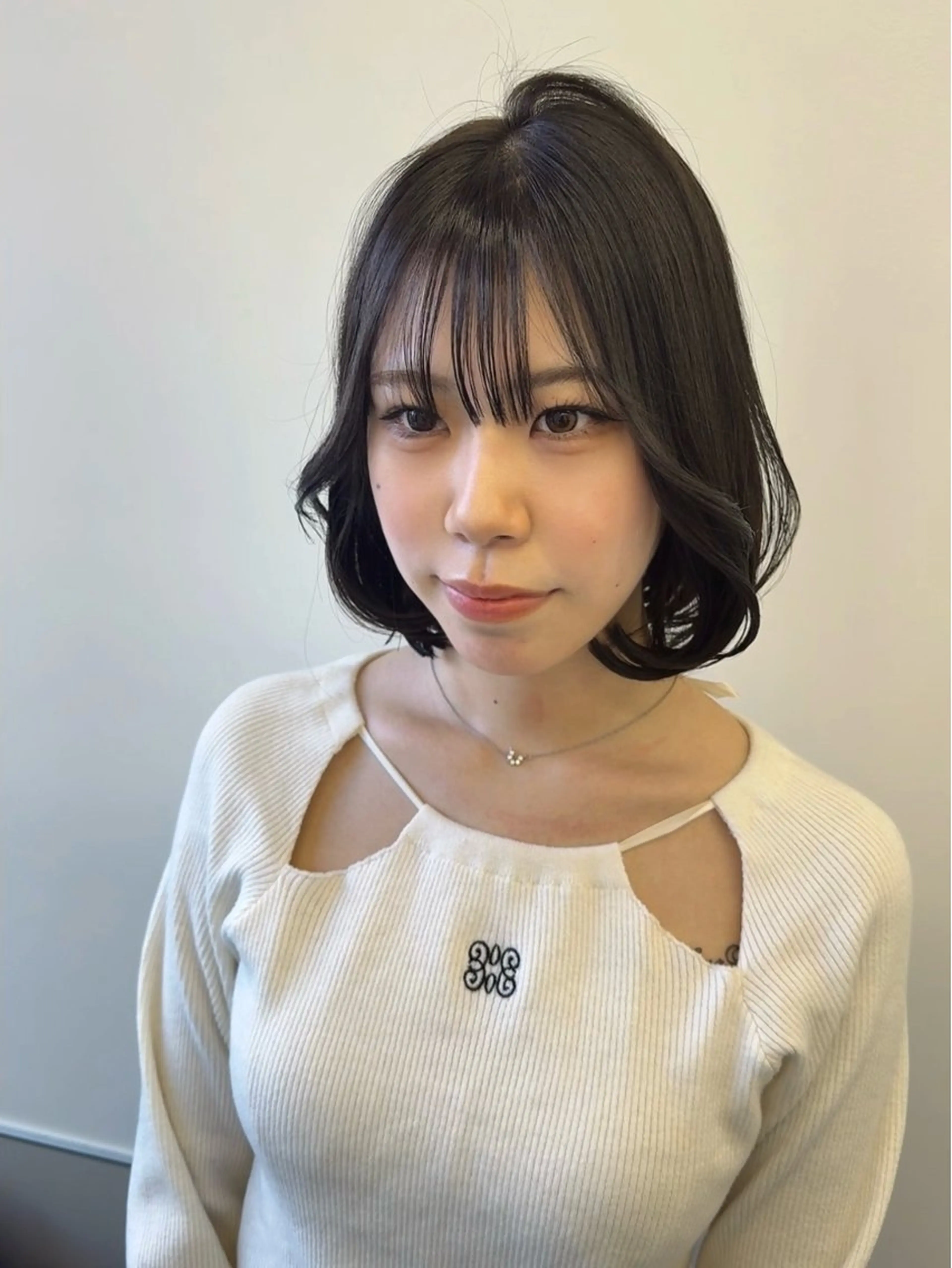 ミディアム ボブ 韓国風ヘア カット ヘアカラー トリートメント GO TODAY シェアサロン 町田店所属・韓国ヘア🇰🇷 スズキのヘアスタイル