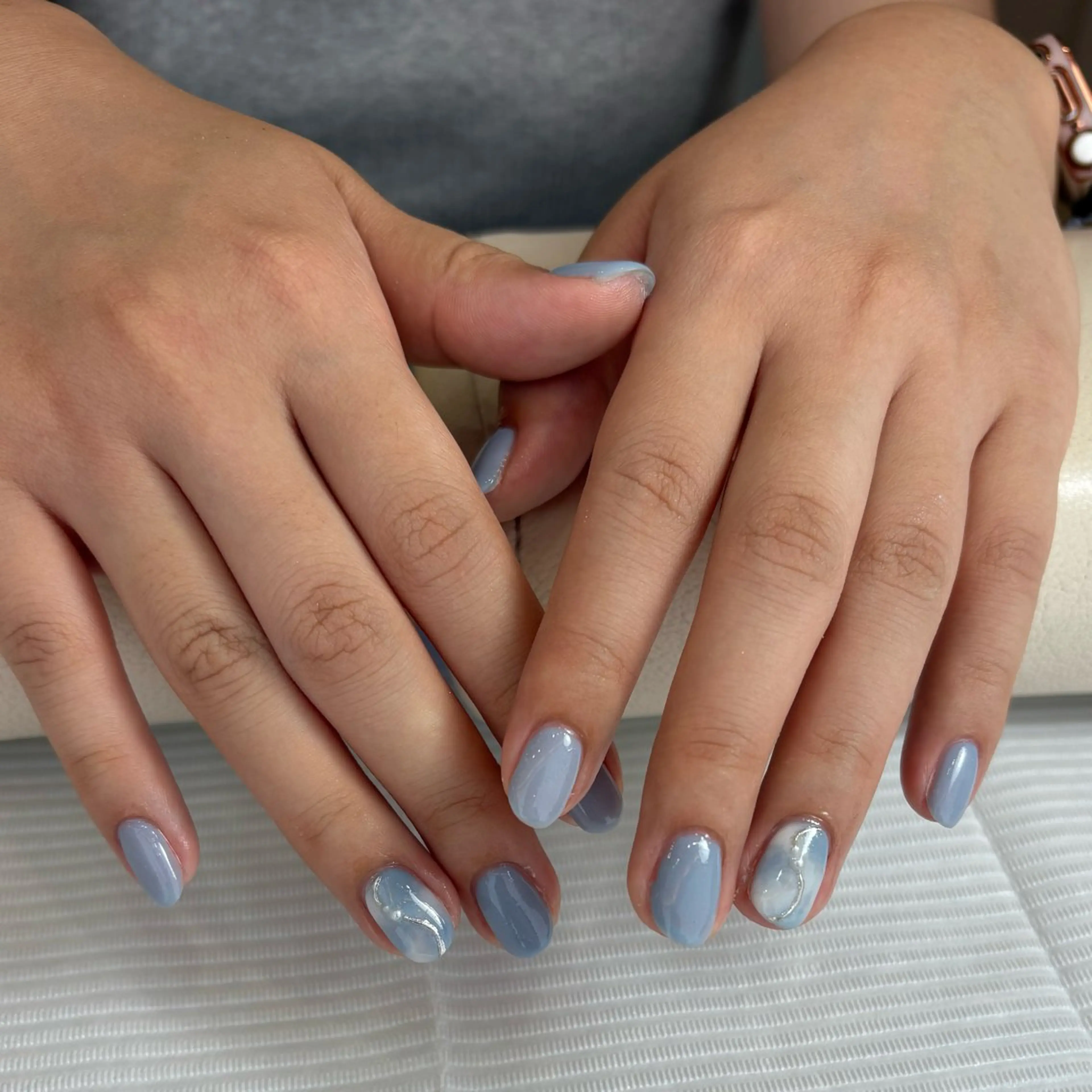 ネイル シンプルネイル アッカスタイル 天野のネイルデザイン