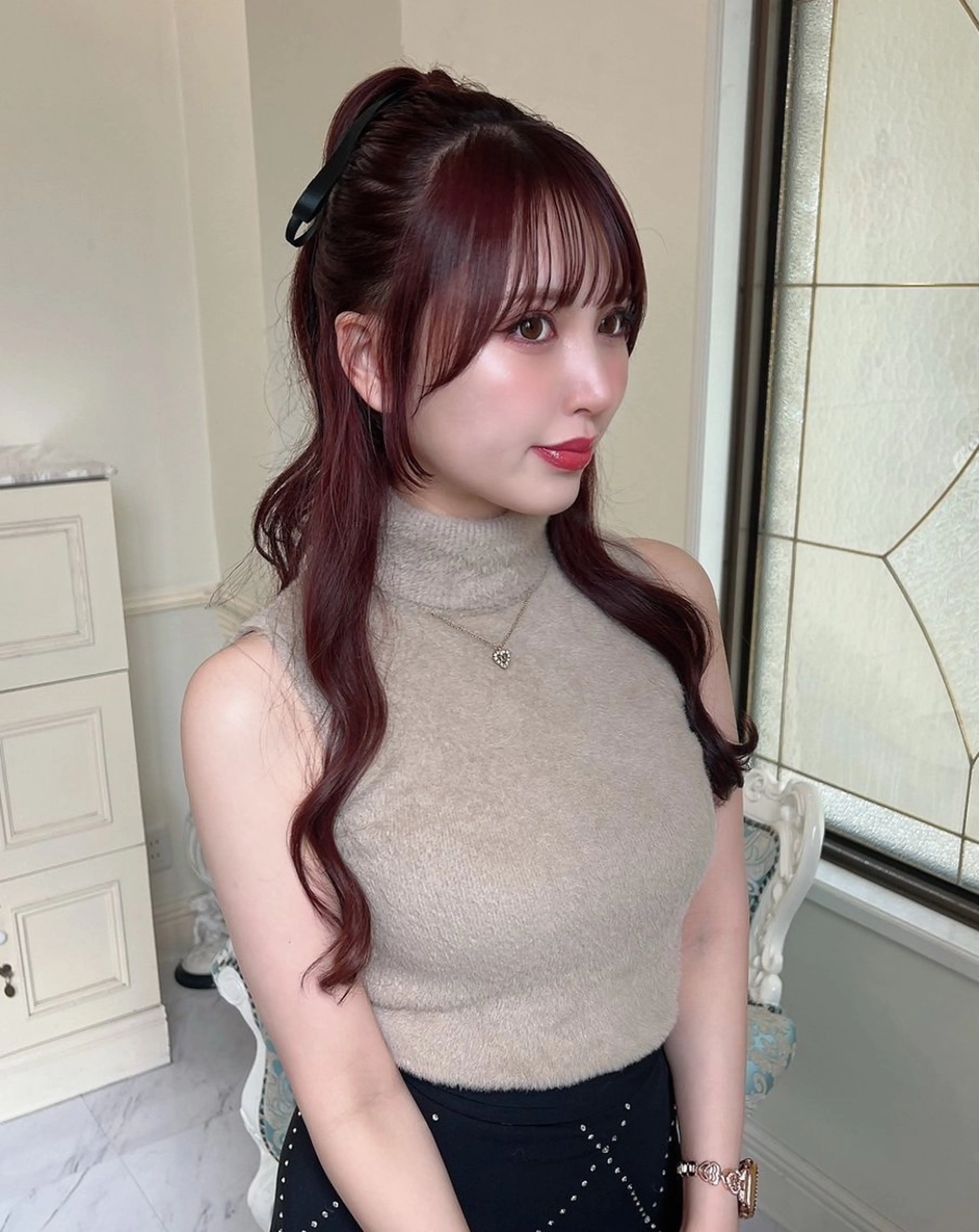 【骨格補正】顔周りカット+アイロン仕上げ✨の写真