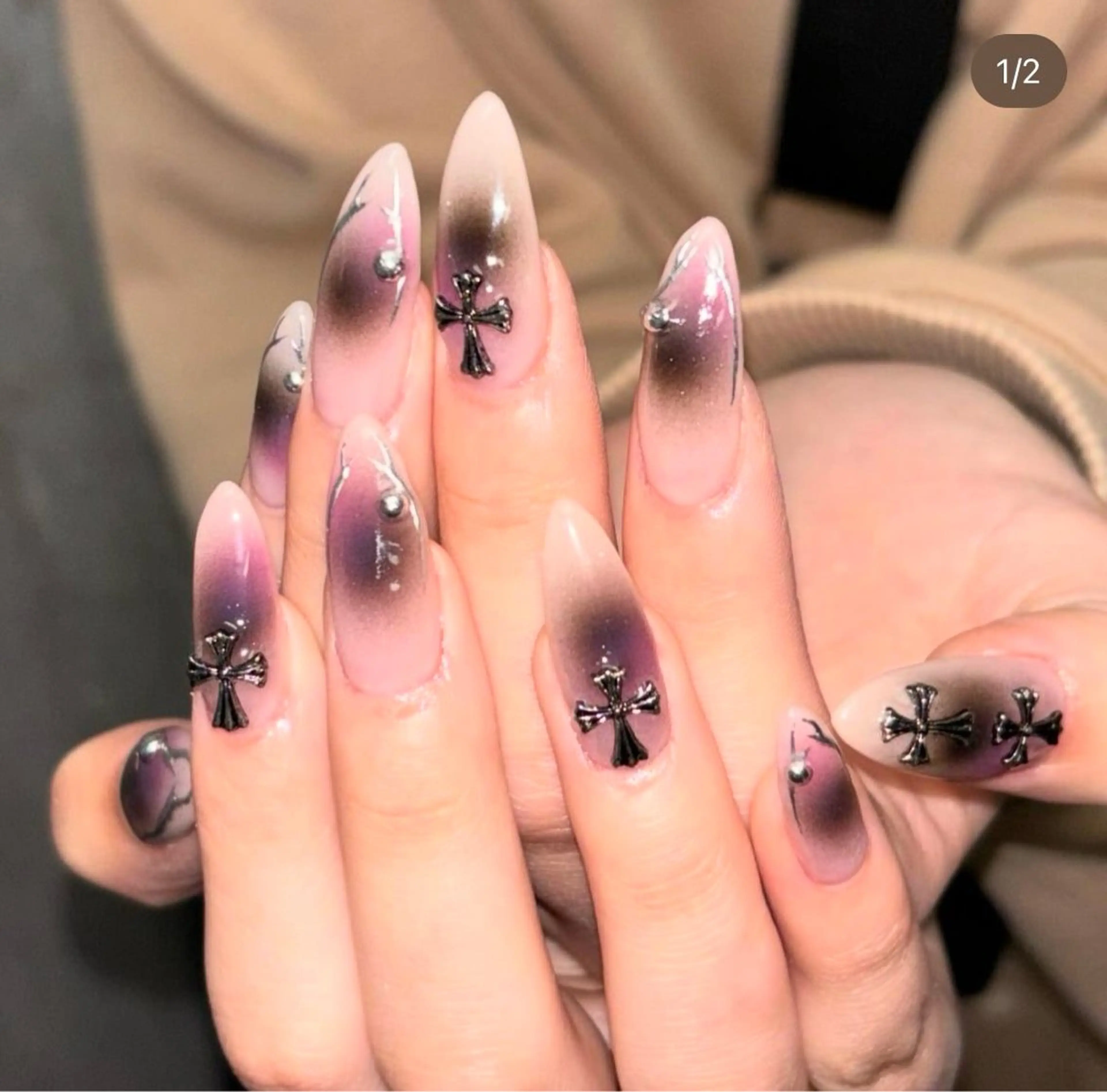 ネイル ハンドネイル ハイトーン/レイヤー nail 百咲💌のヘアスタイル