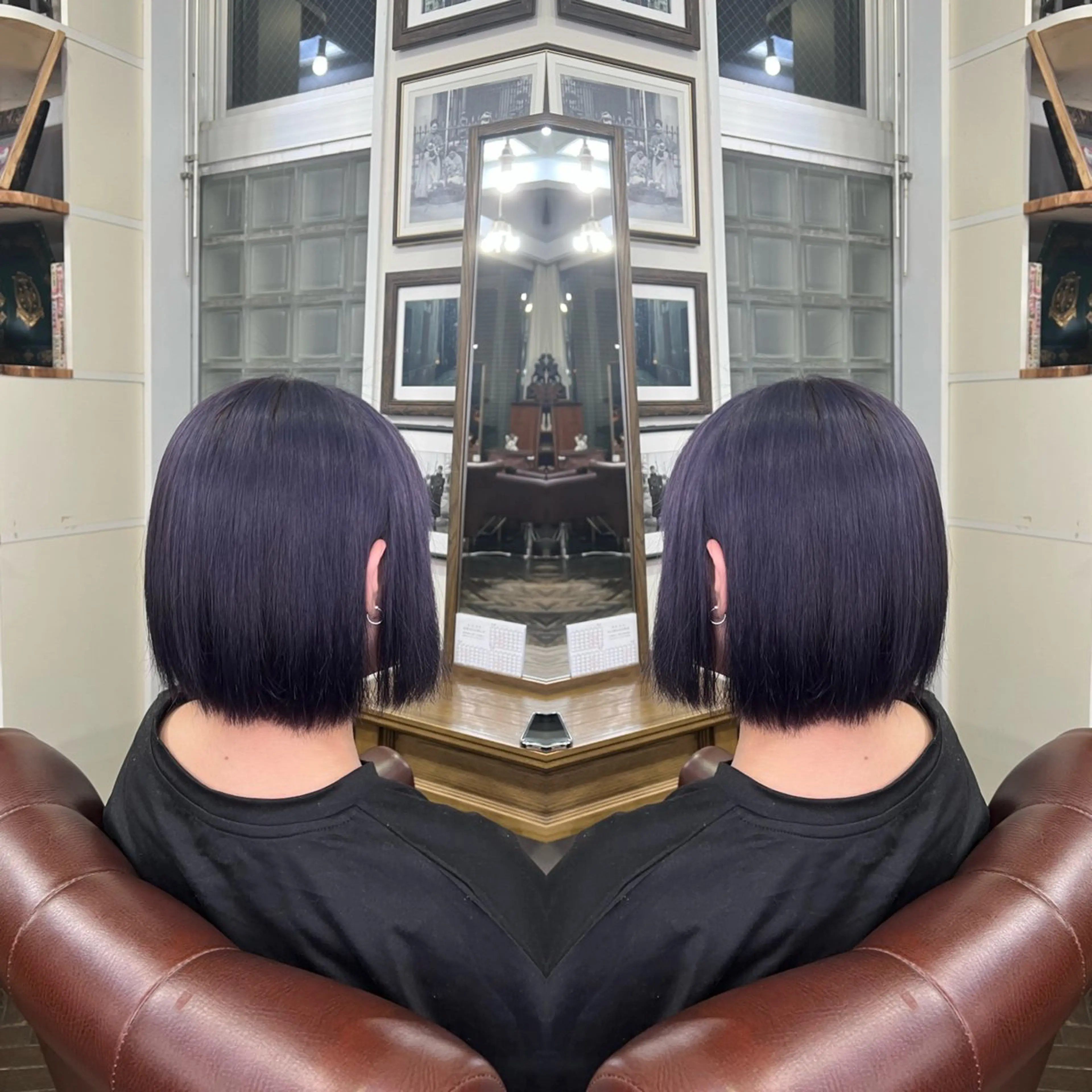 ショート カラー ハイライト/レイヤー /ハイトーン/AOIのヘアスタイル