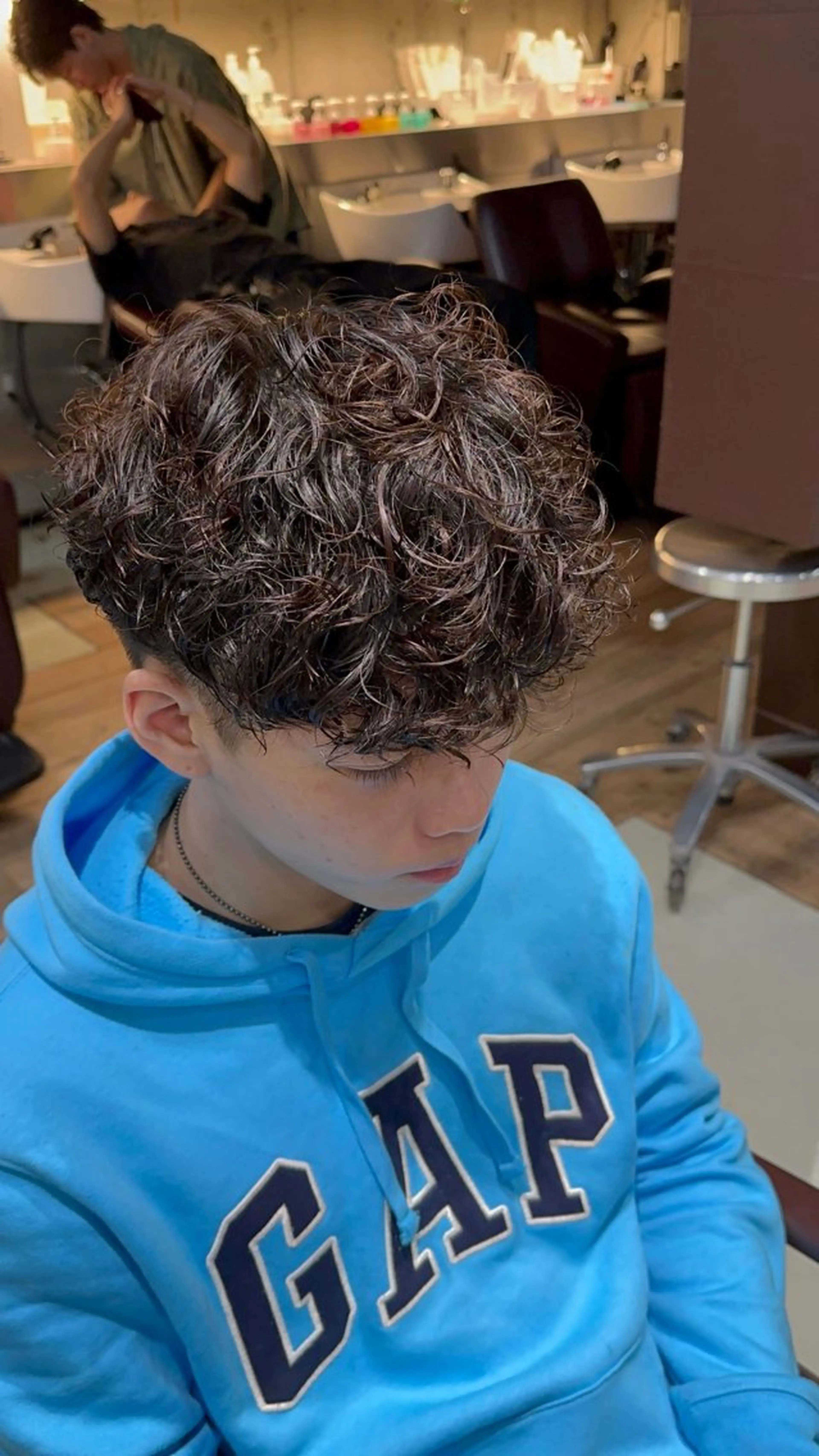 パーマ メンズ メンズパーマ カット パーマ fifth原宿 宮部蓮のヘアスタイル