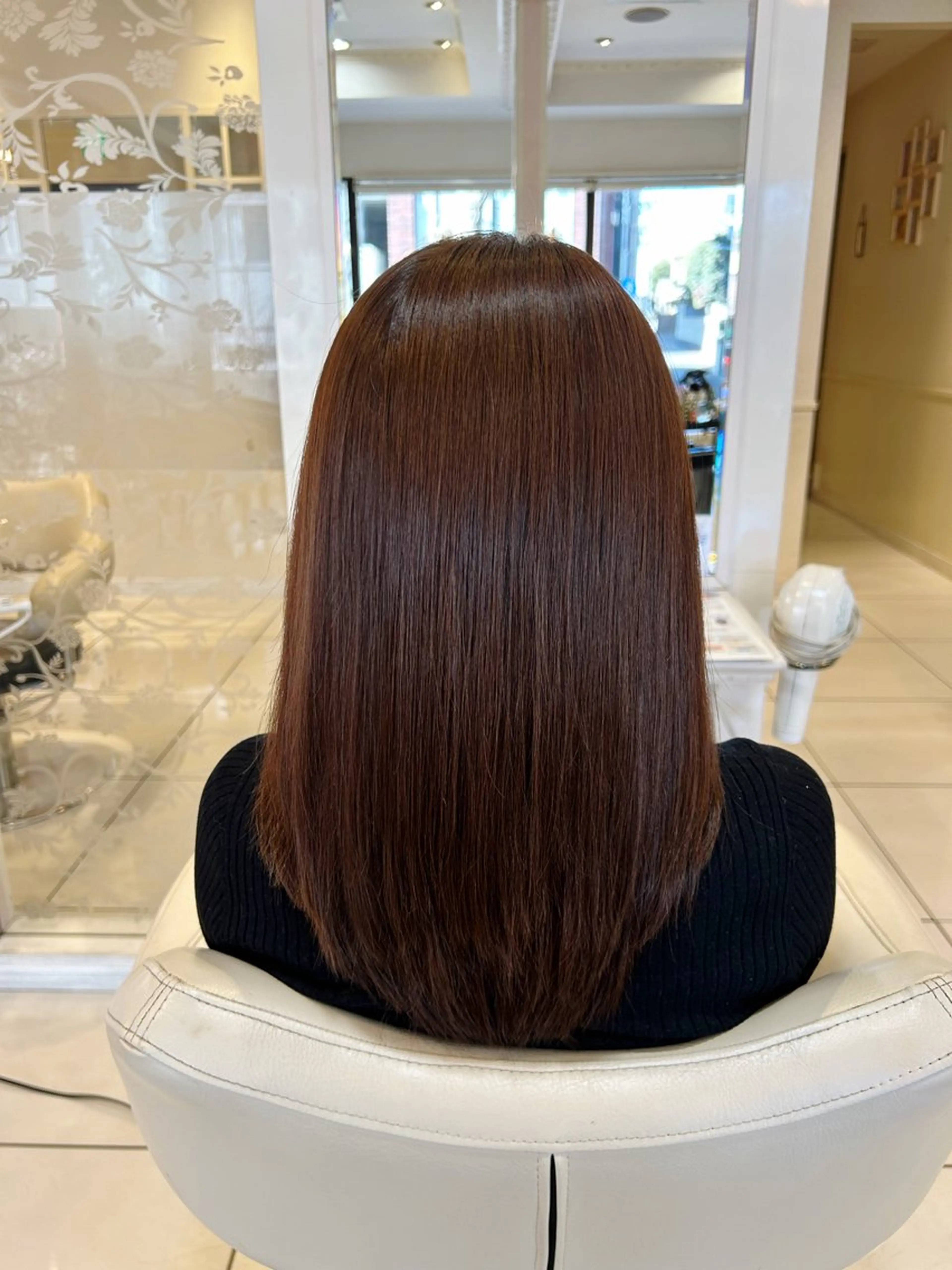 セミロング 髪質改善カラー 🦋さきねのヘアスタイル