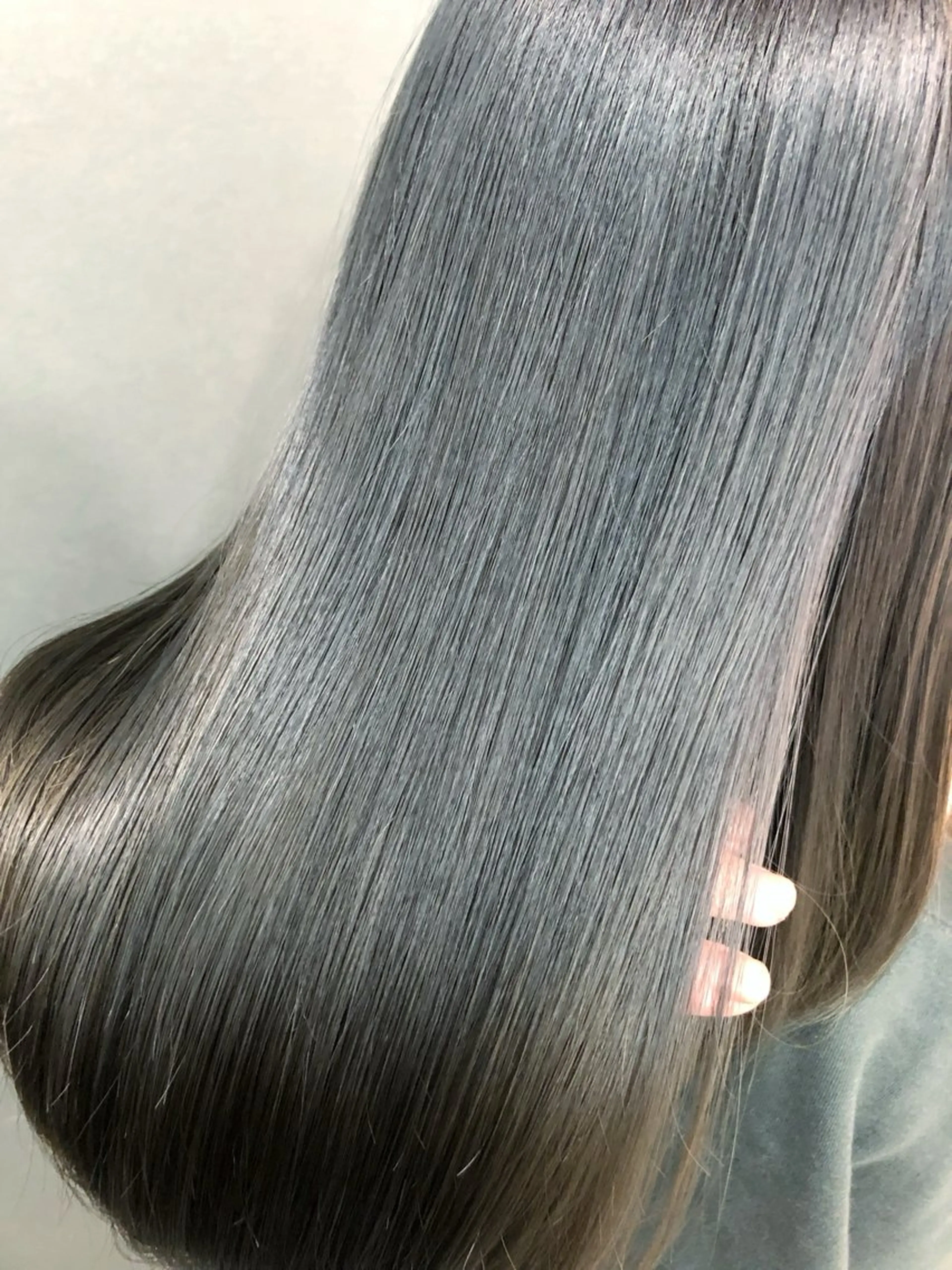 セミロング くびれヘア エクステ 韓国風ヘア レイヤーカット ウルフカット レイヤーブリーチ特化 ホワイト専門/岸のヘアスタイル