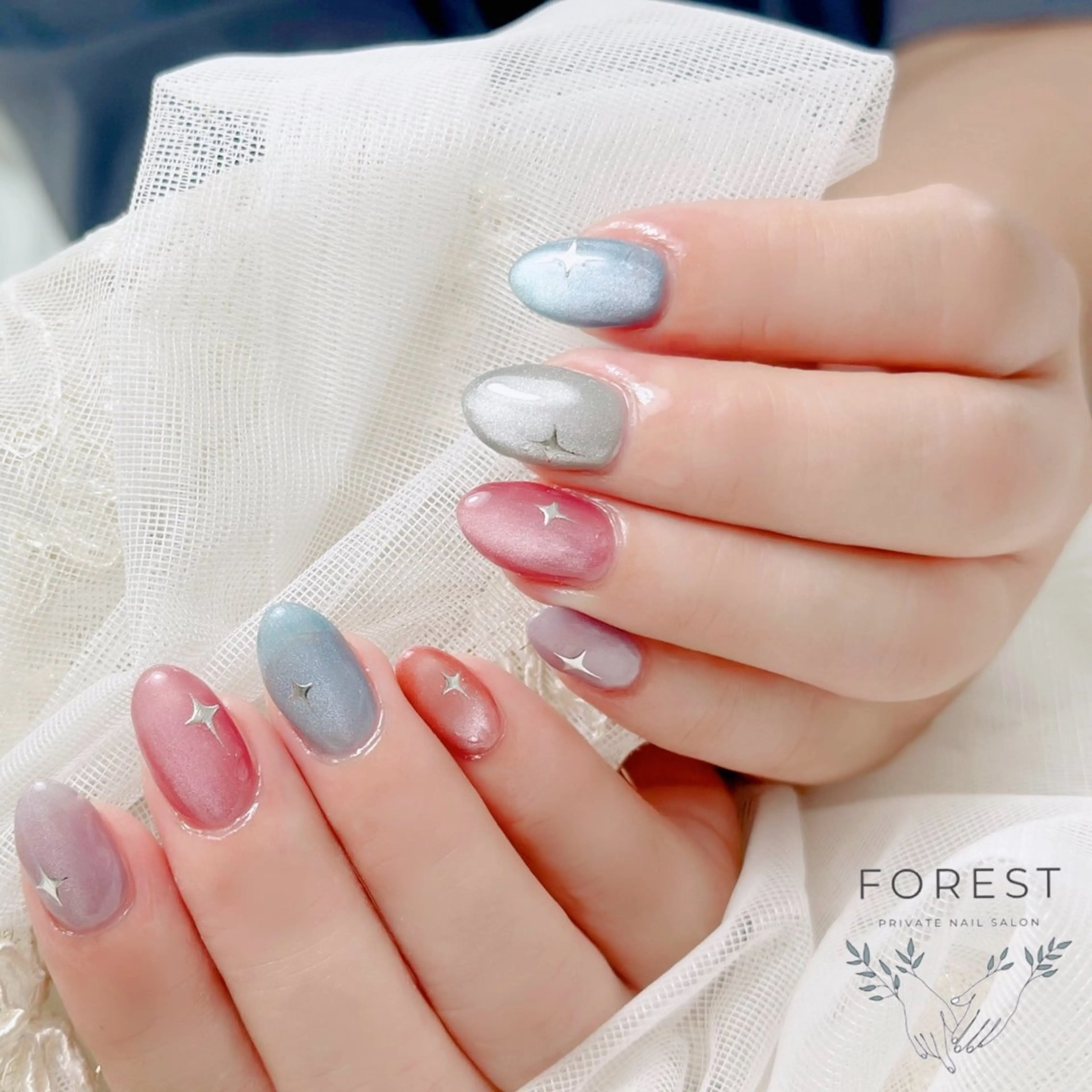 ネイル マグネットネイル 白岡市篠津自宅 サロンForestのネイルデザイン