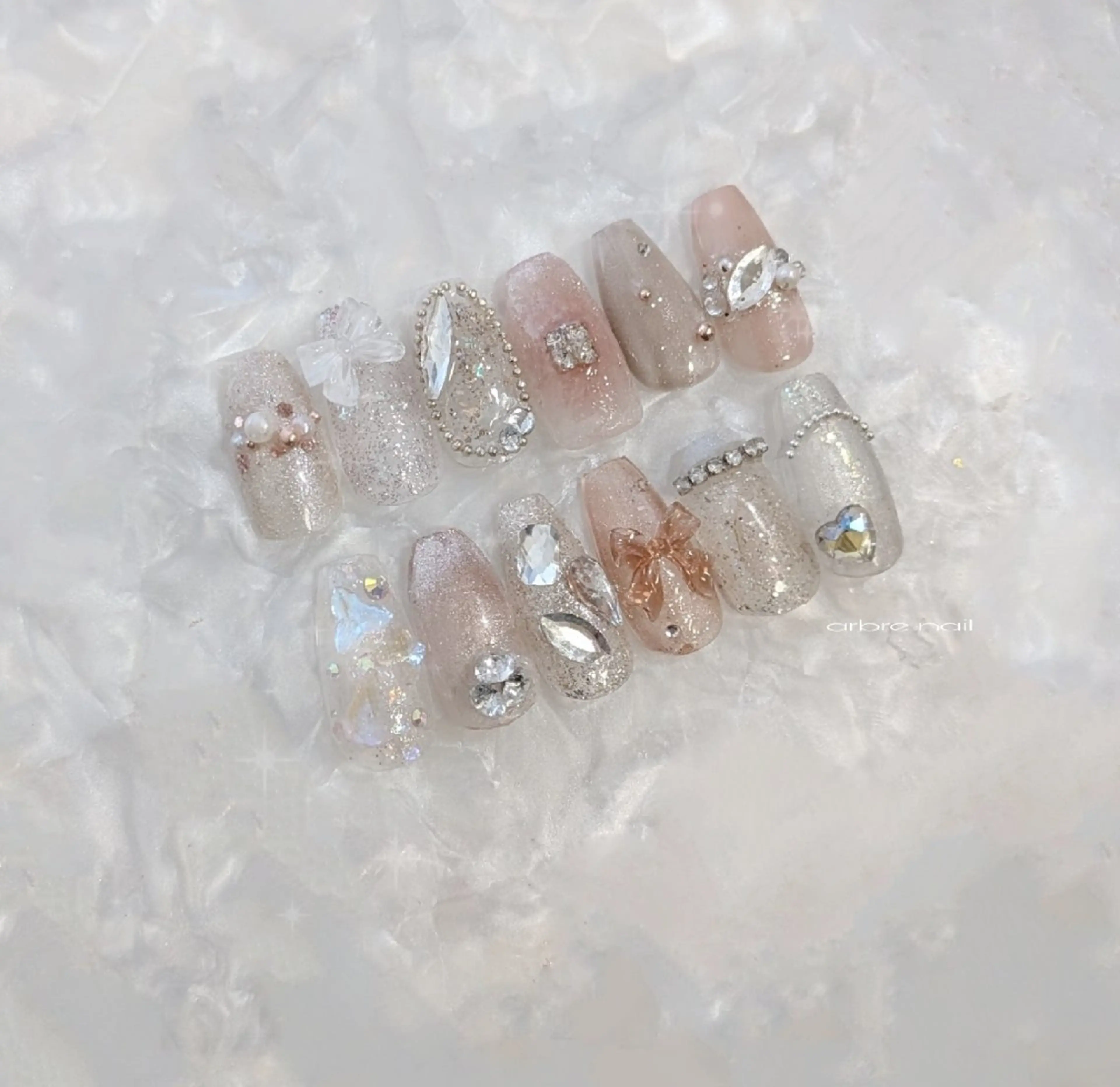 ■立体ビジューnail゜＊+の写真