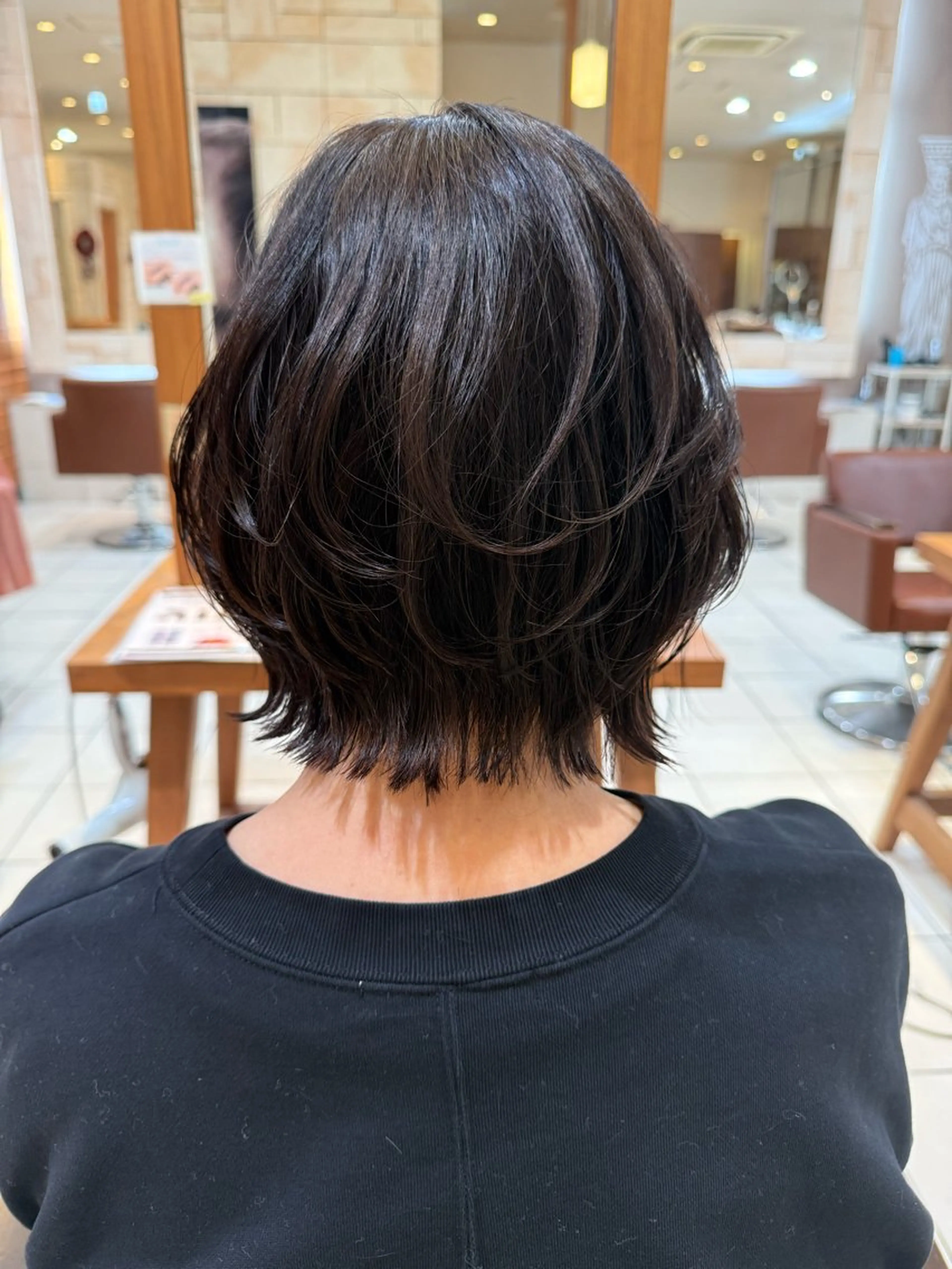 ミディアム ボブレイヤー ボブ レイヤーカット 川崎レイヤーカット /江口真正のヘアスタイル