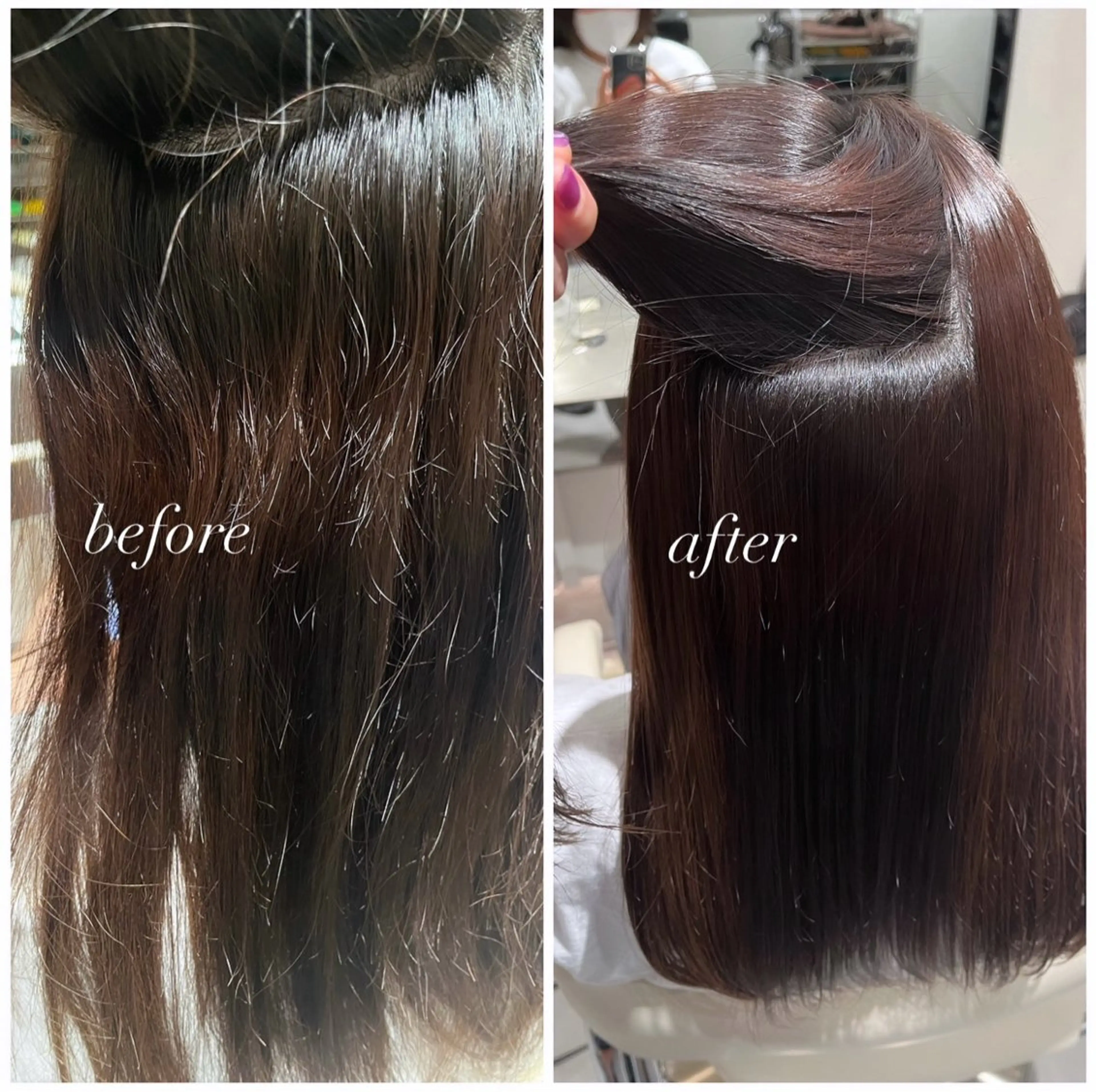 【💗艶髪ストレート💗】カット✂️➕縮毛矯正➕トリートメントの写真