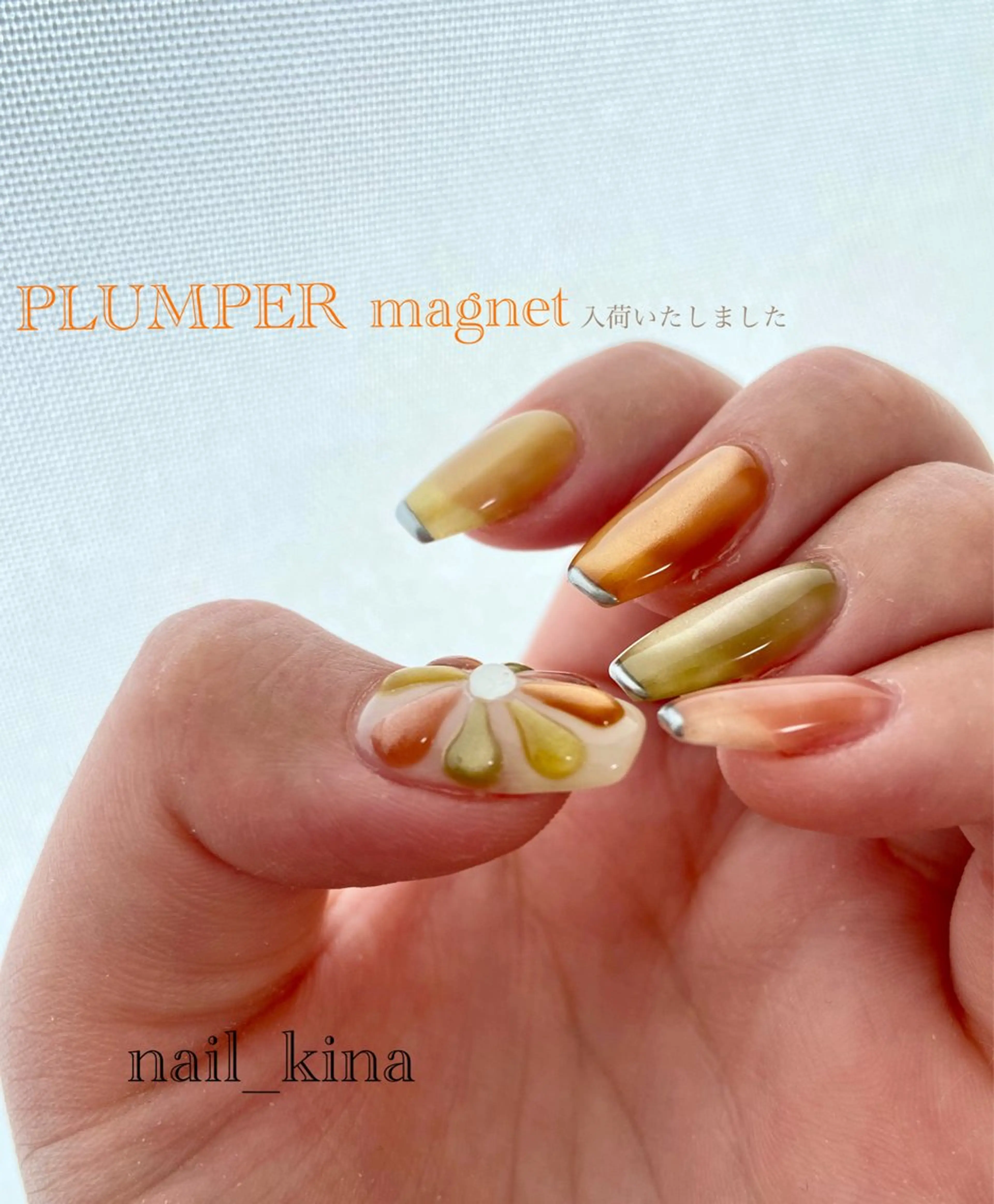 ネイル マグネットネイル nail_ kinaのネイルデザイン