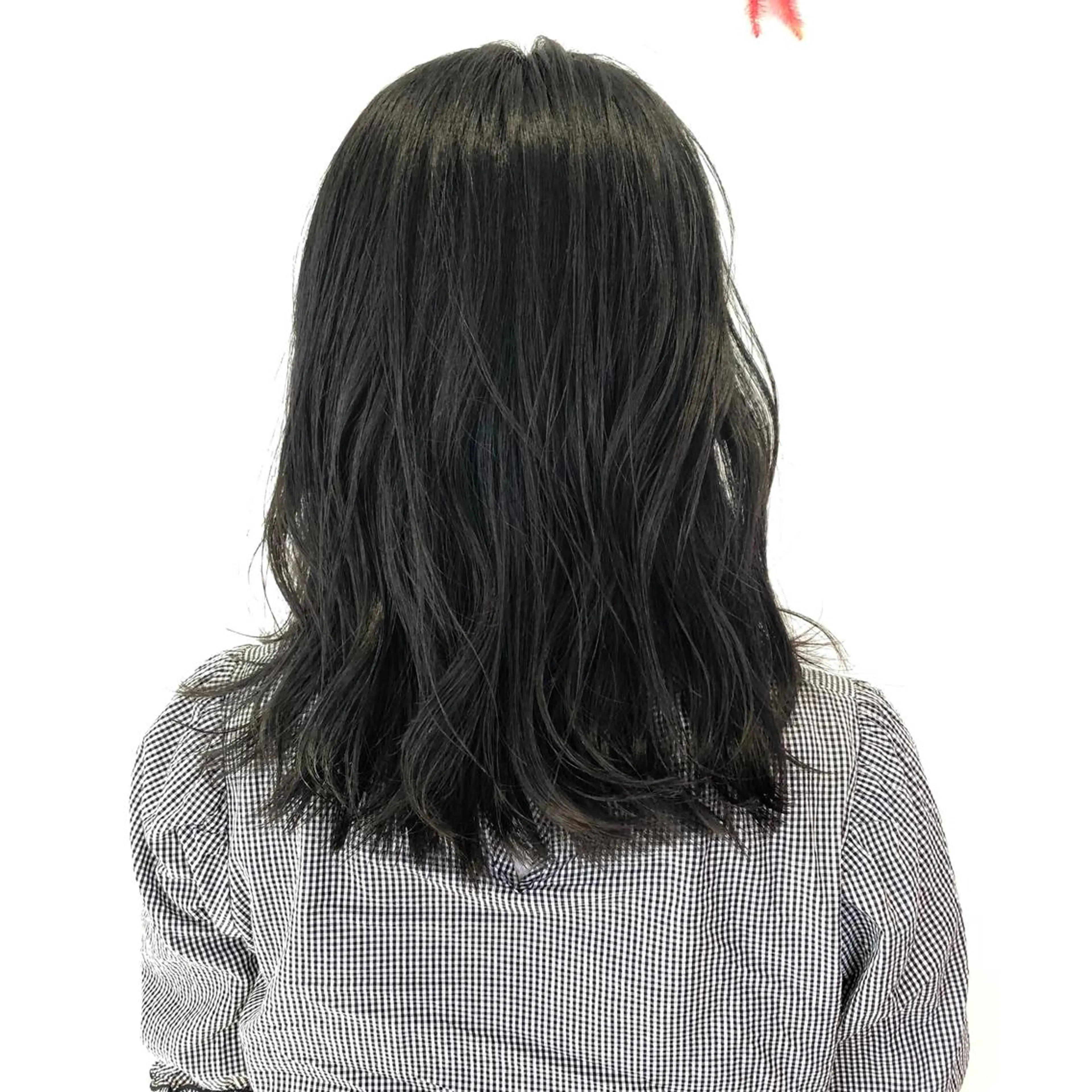 ミディアム カラー 小顔レイヤー/ ベージュ🤍Rieのヘアスタイル