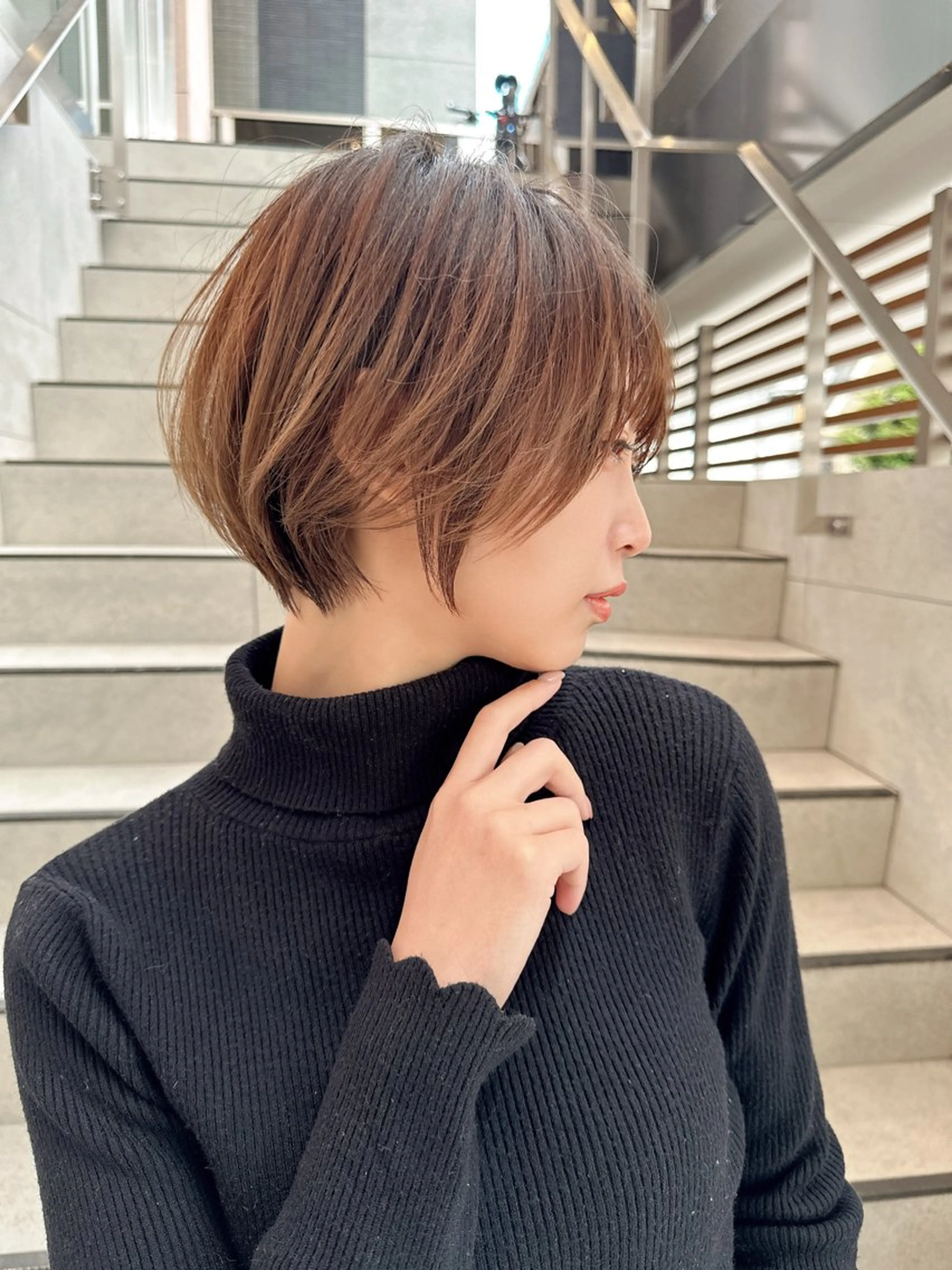 ショート カット レイヤー❣️縮毛矯 川村利幸のヘアスタイル