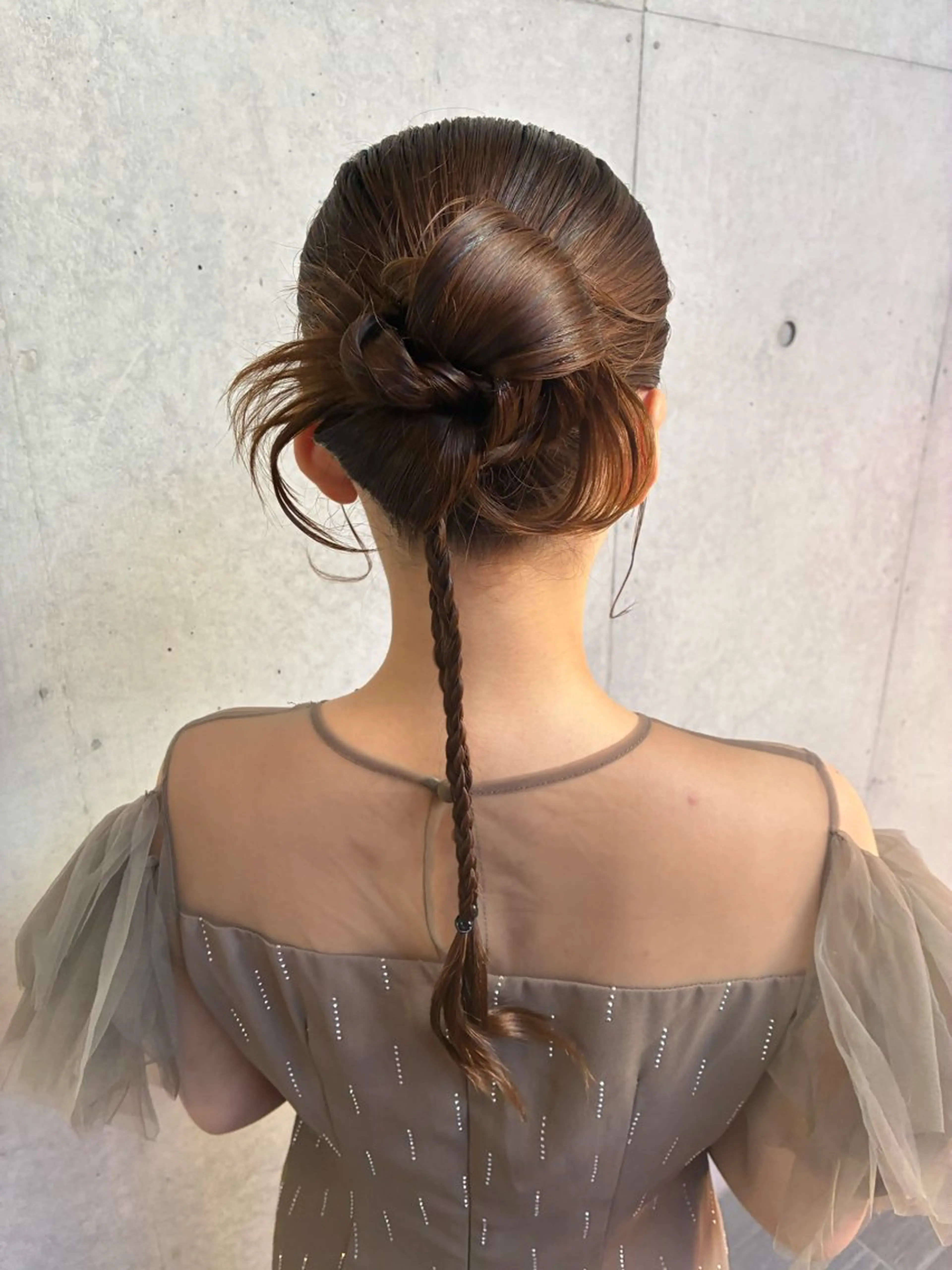 ロング ヘアアレンジ ヘアセット 勝野 麻美のヘアスタイル