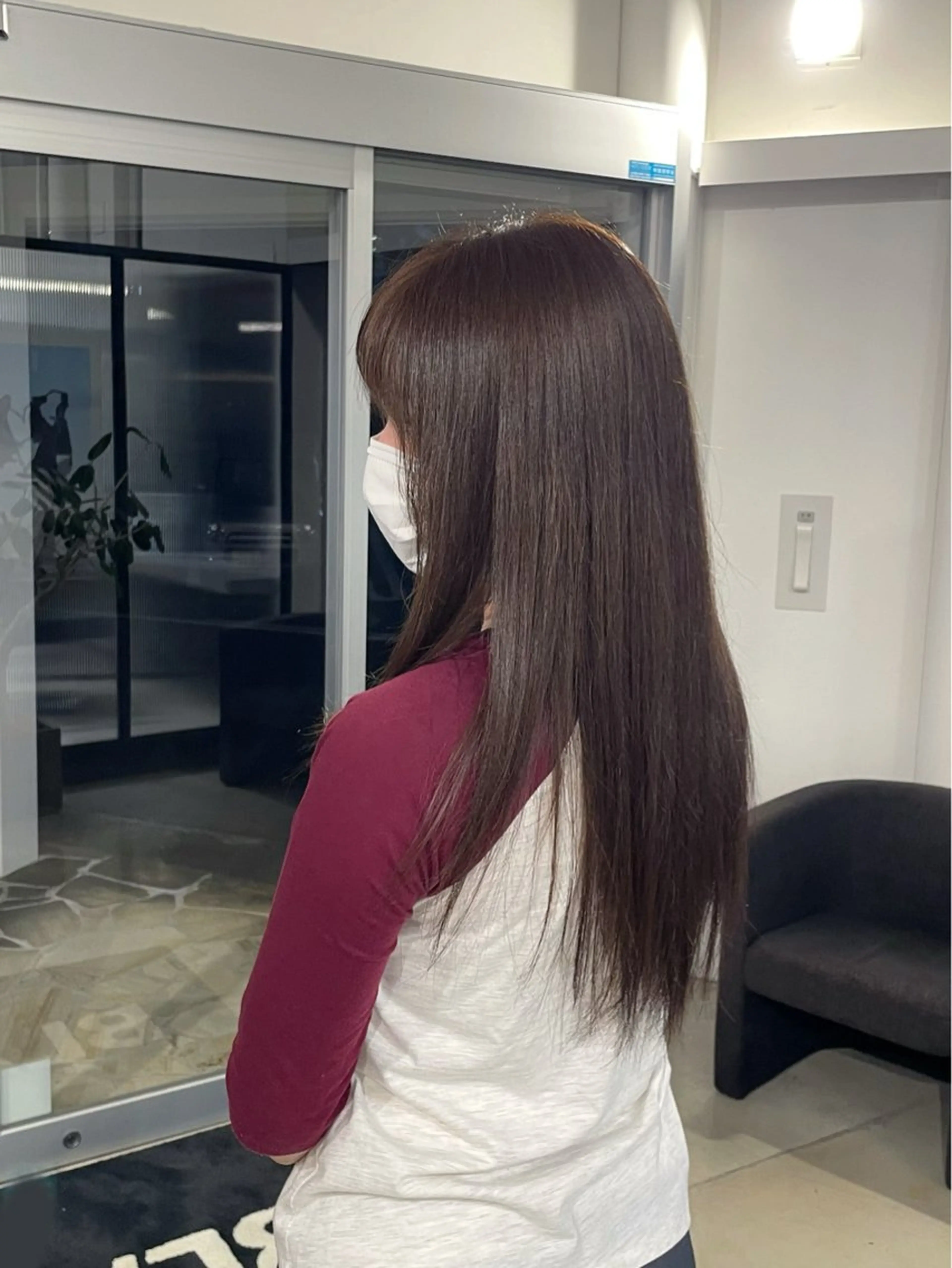 ロング カラー 韓国ヘア/透明感カラ ー/メンズレディースのヘアスタイル