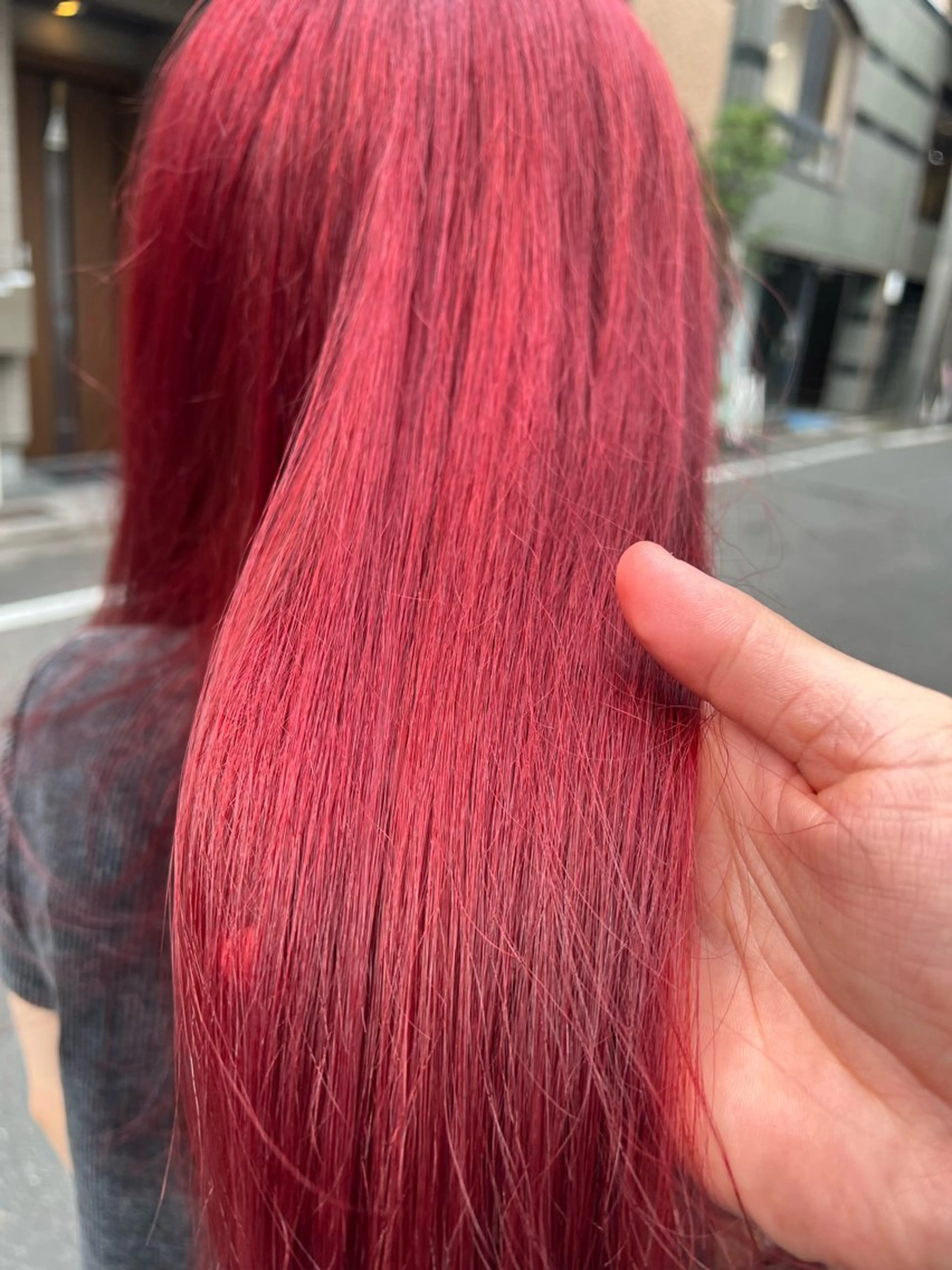 ミディアム カラー ヘアカラー 堀井 凌平のヘアスタイル