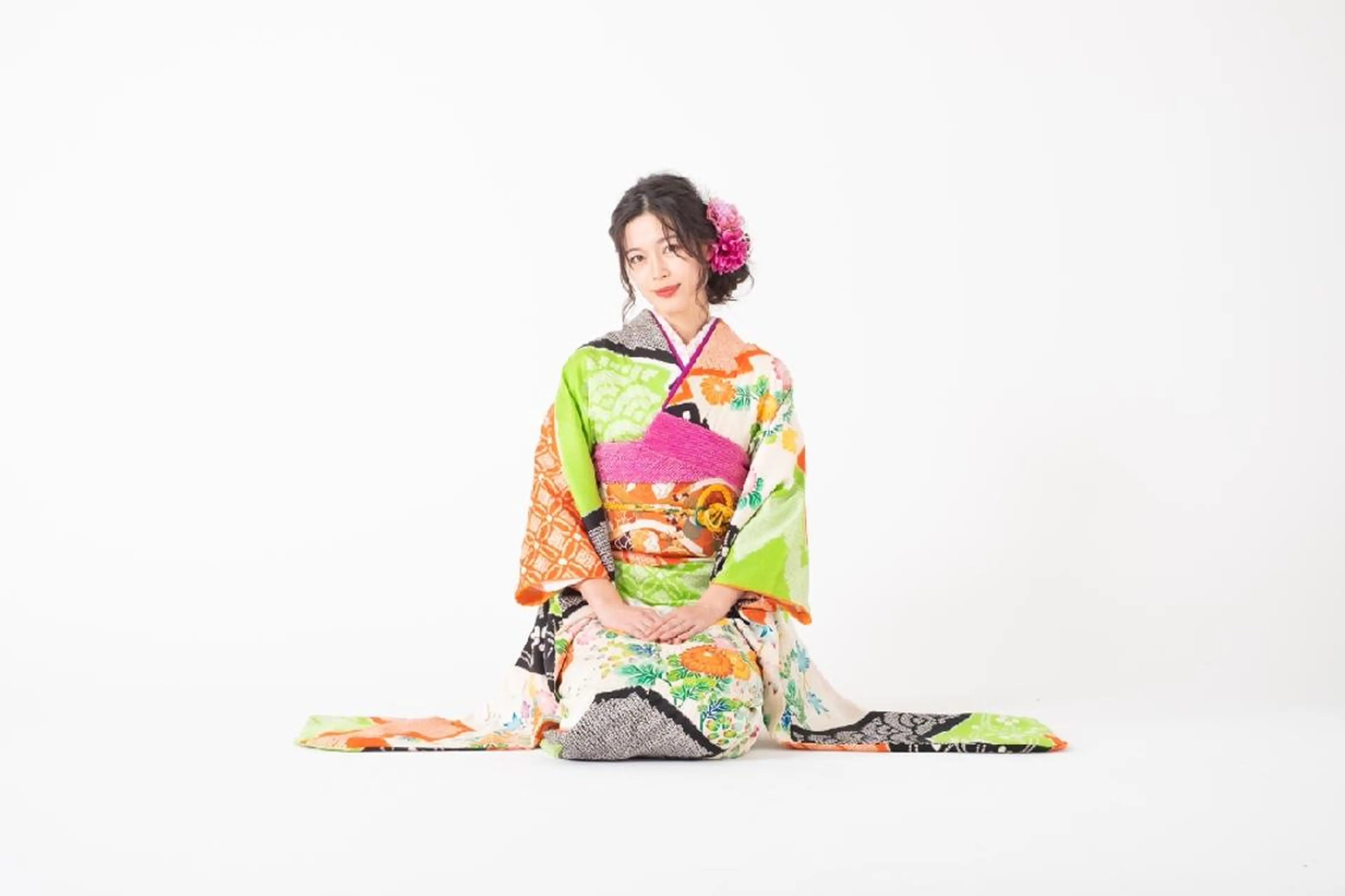 セミロング ヘアアレンジ 着付け Hair&Make  Delight*のヘアスタイル