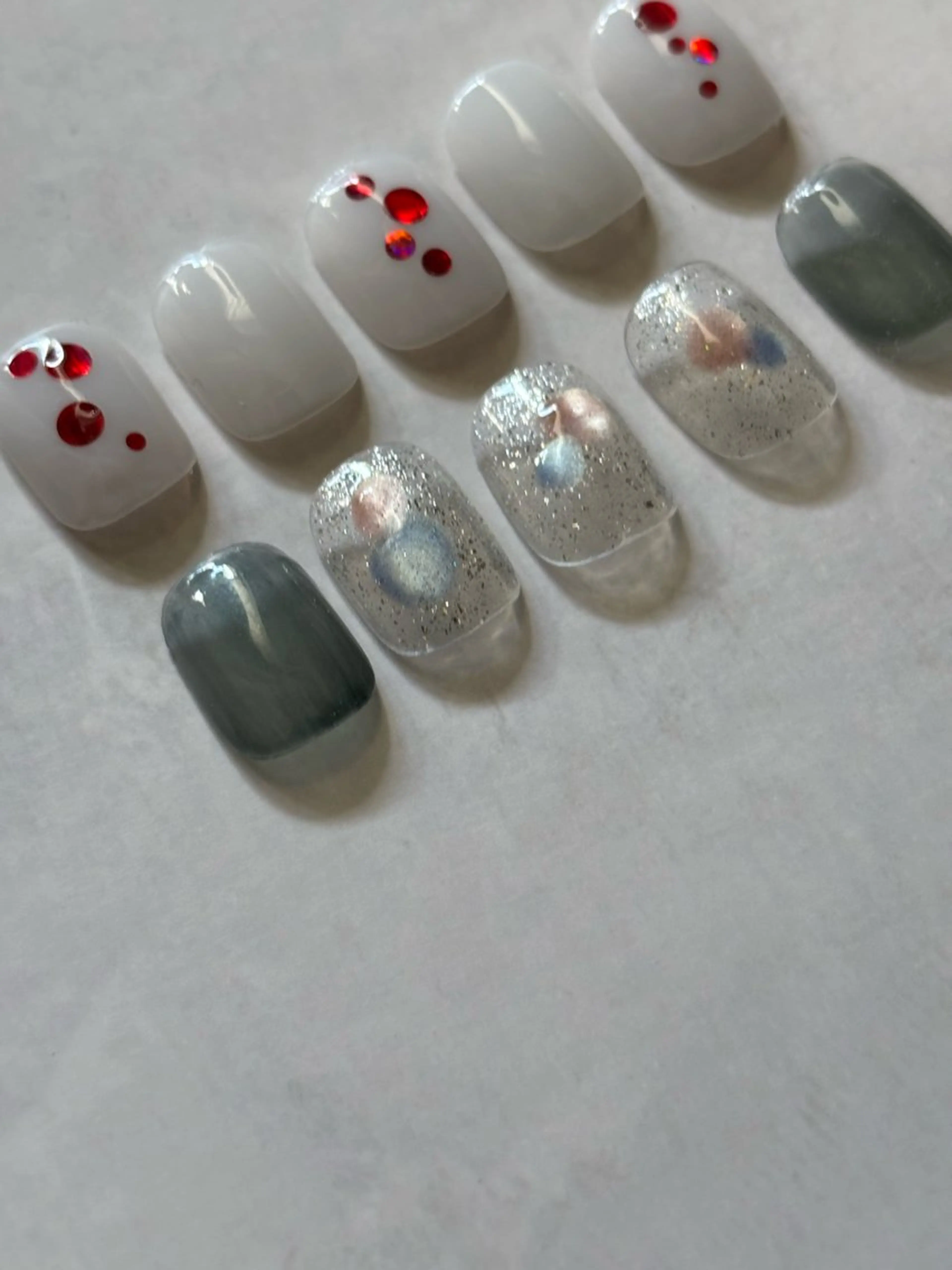 ネイル アートネイル オーロラネイル フットネイル ジェルネイル グラデーション fil nailのネイルデザイン